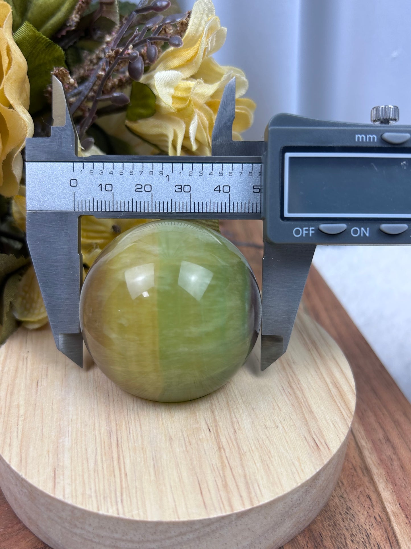 Mango Fluorite Sphere