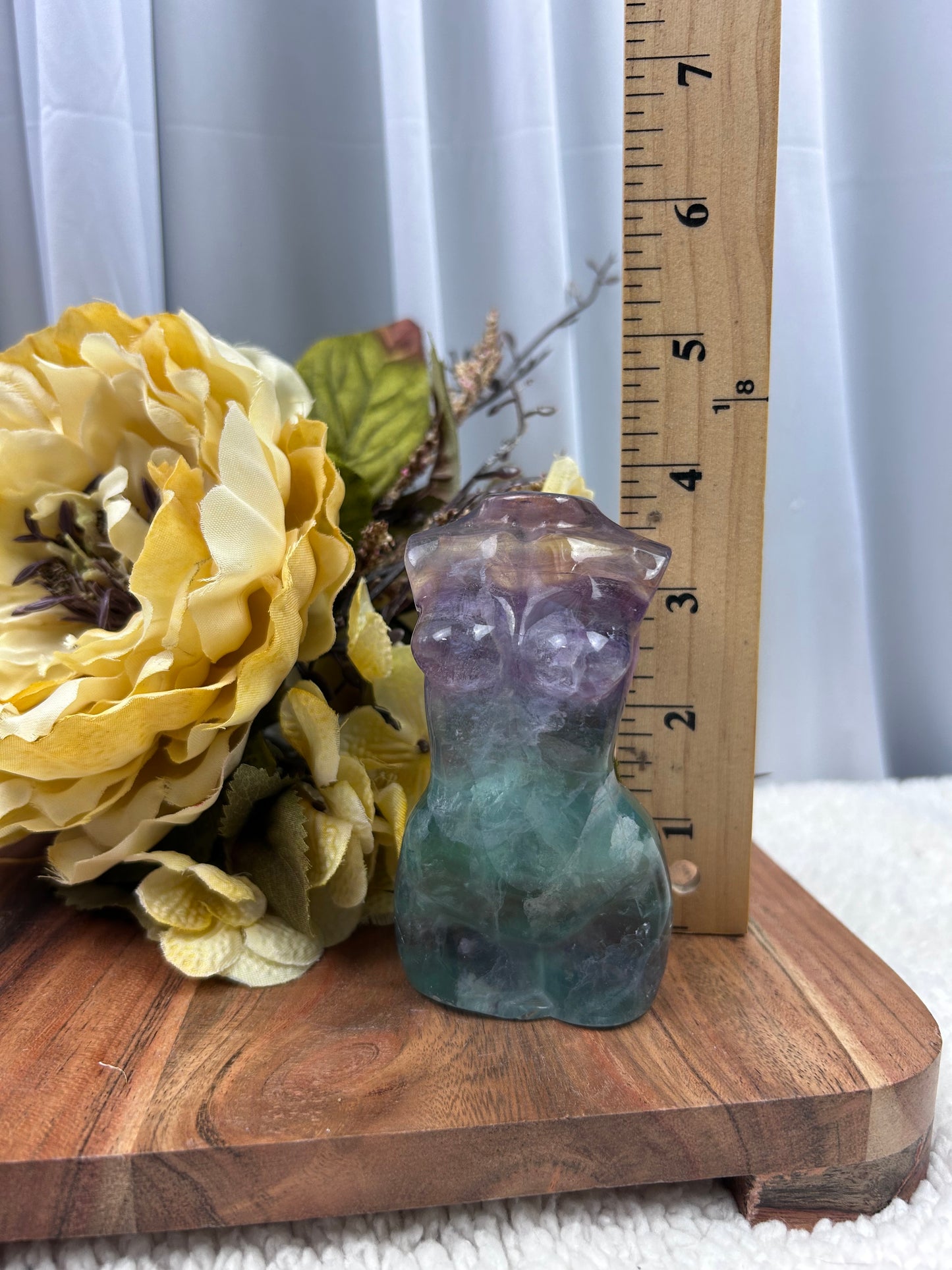 Watermelon Fluorite Goddess Torso