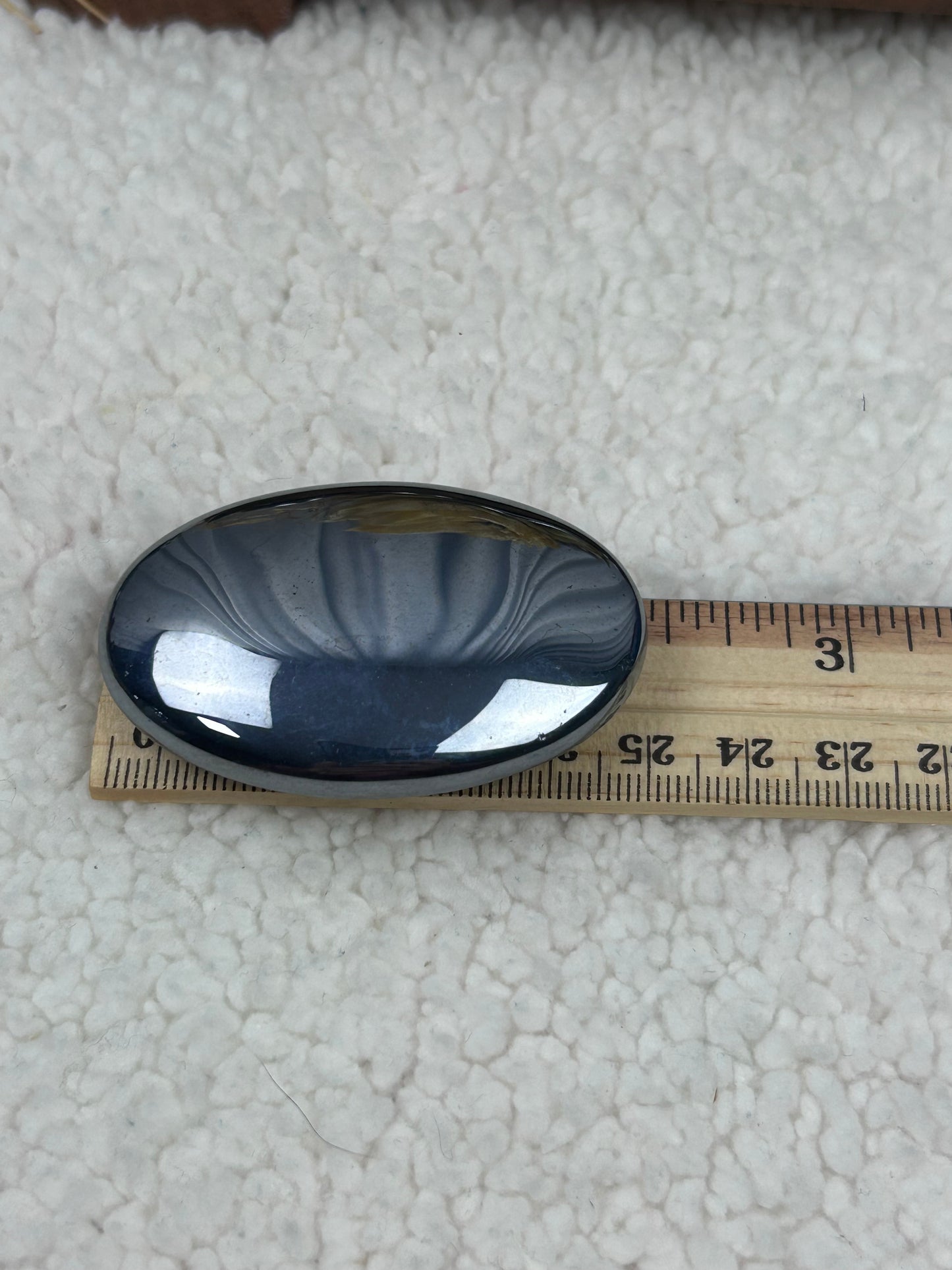 One (1) Terahertz Palm Stone - intuitively chosen