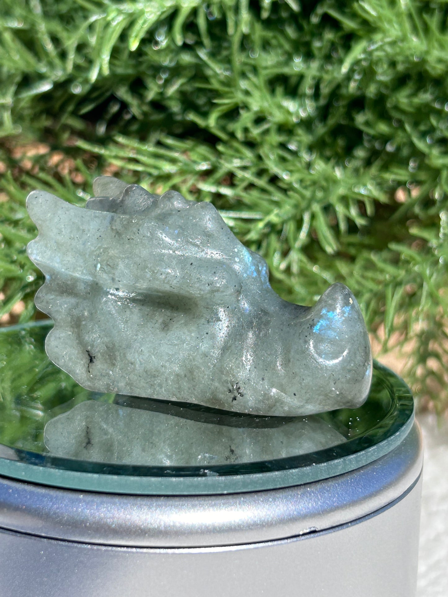 Labradorite Dragon Head