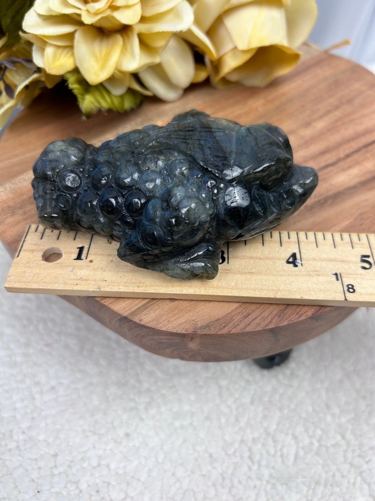 Labradorite Money Toad (Hand Carved)