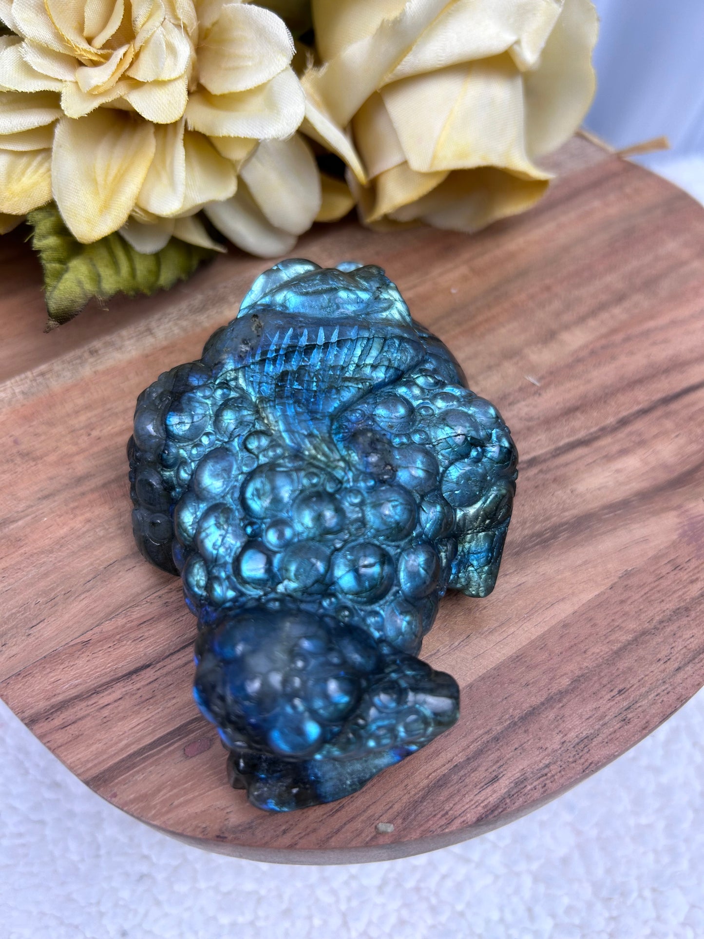 Labradorite Money Toad (Hand Carved)