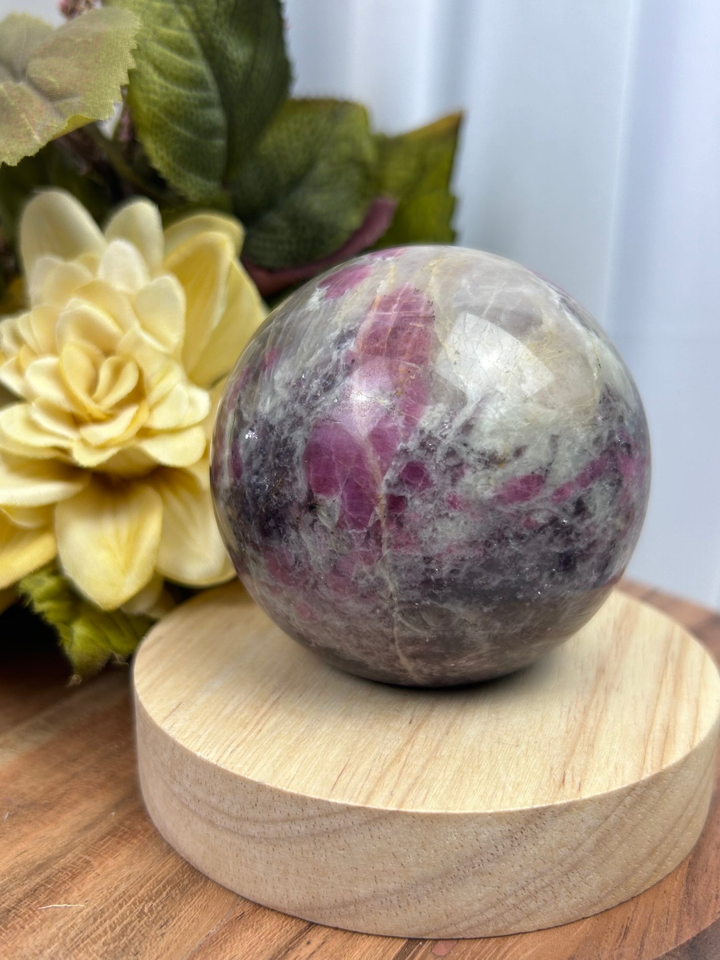 Pink Tourmaline Sphere
