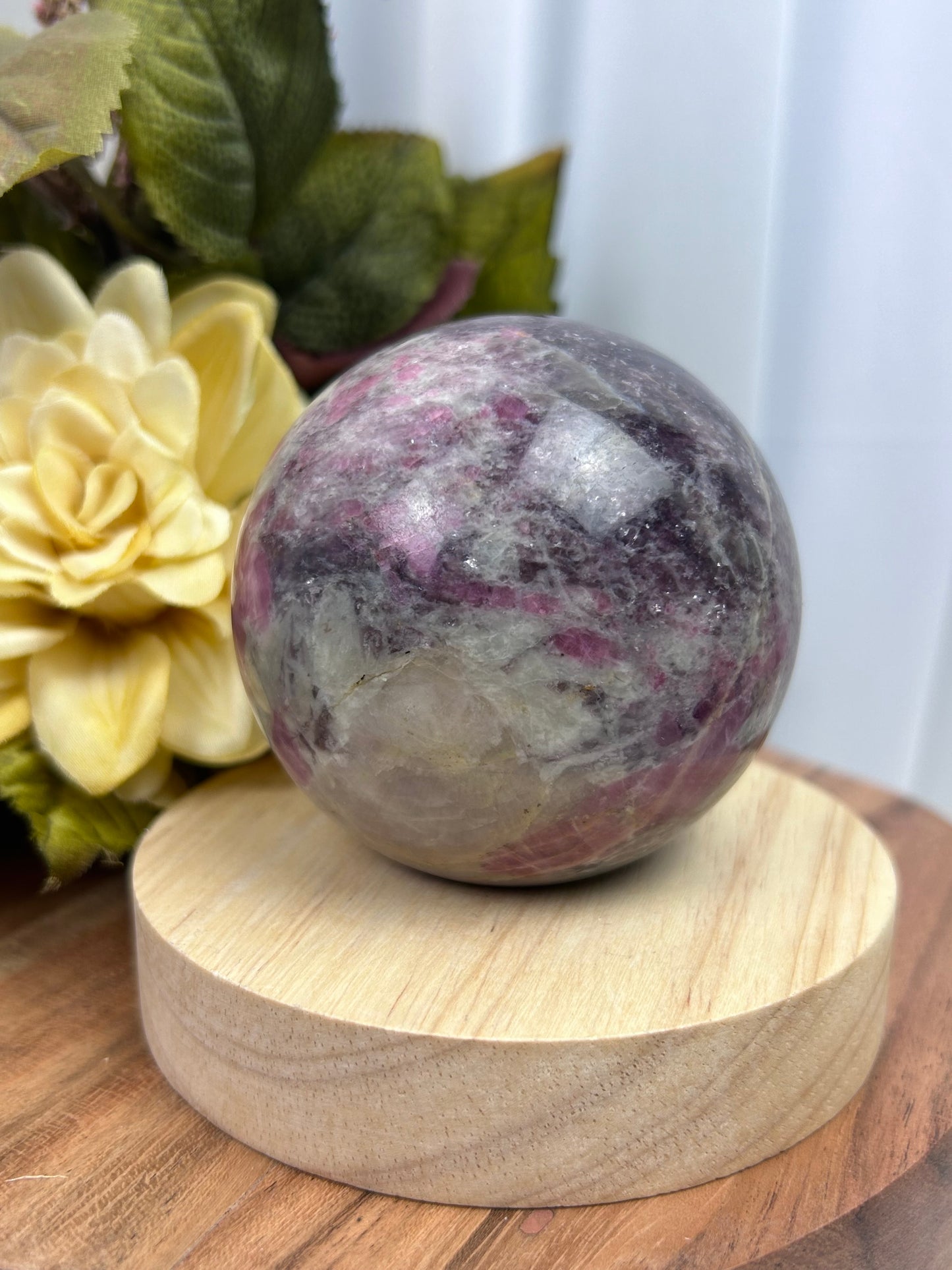 Pink Tourmaline Sphere