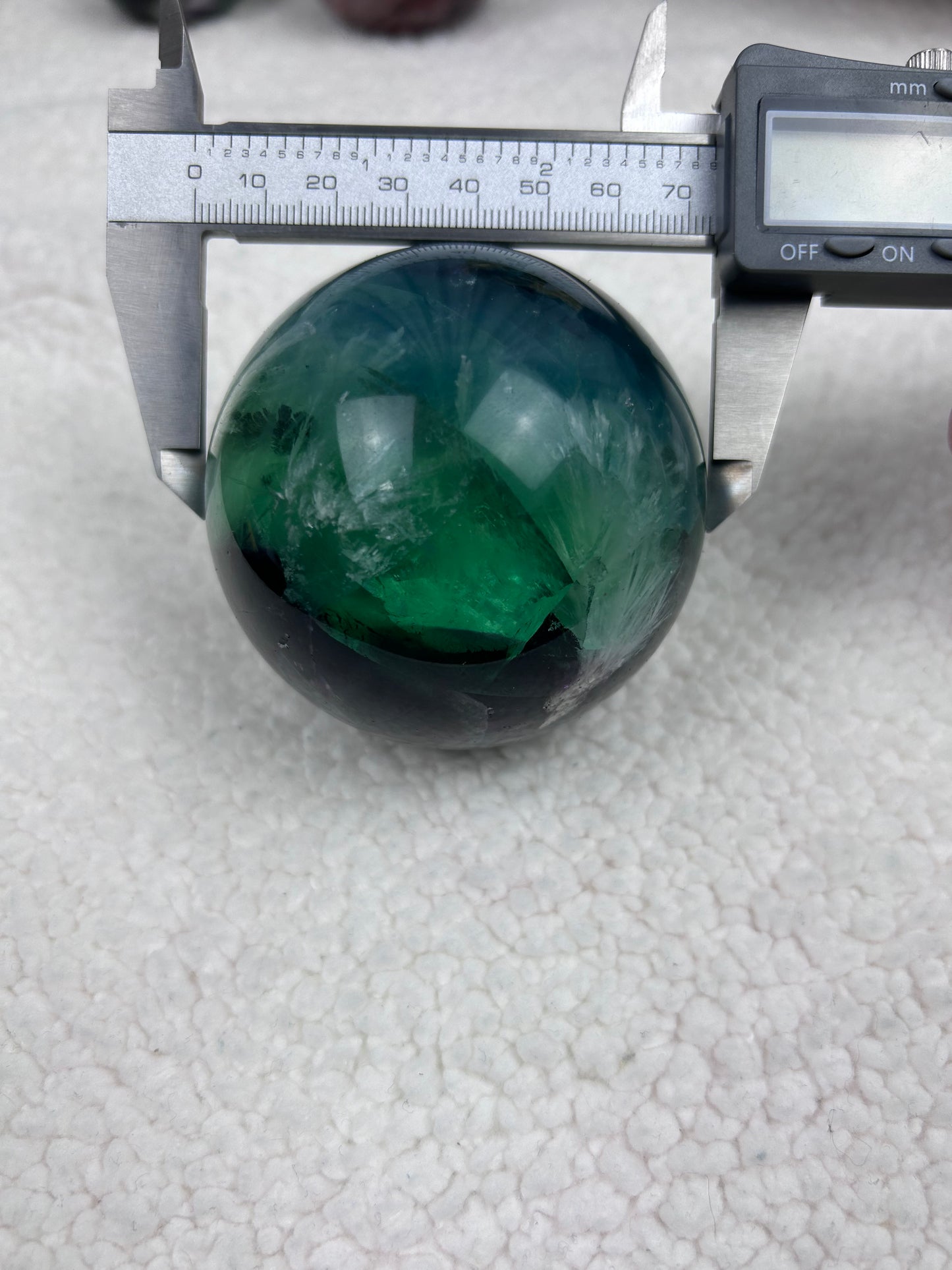 Feather Fluorite Sphere 1