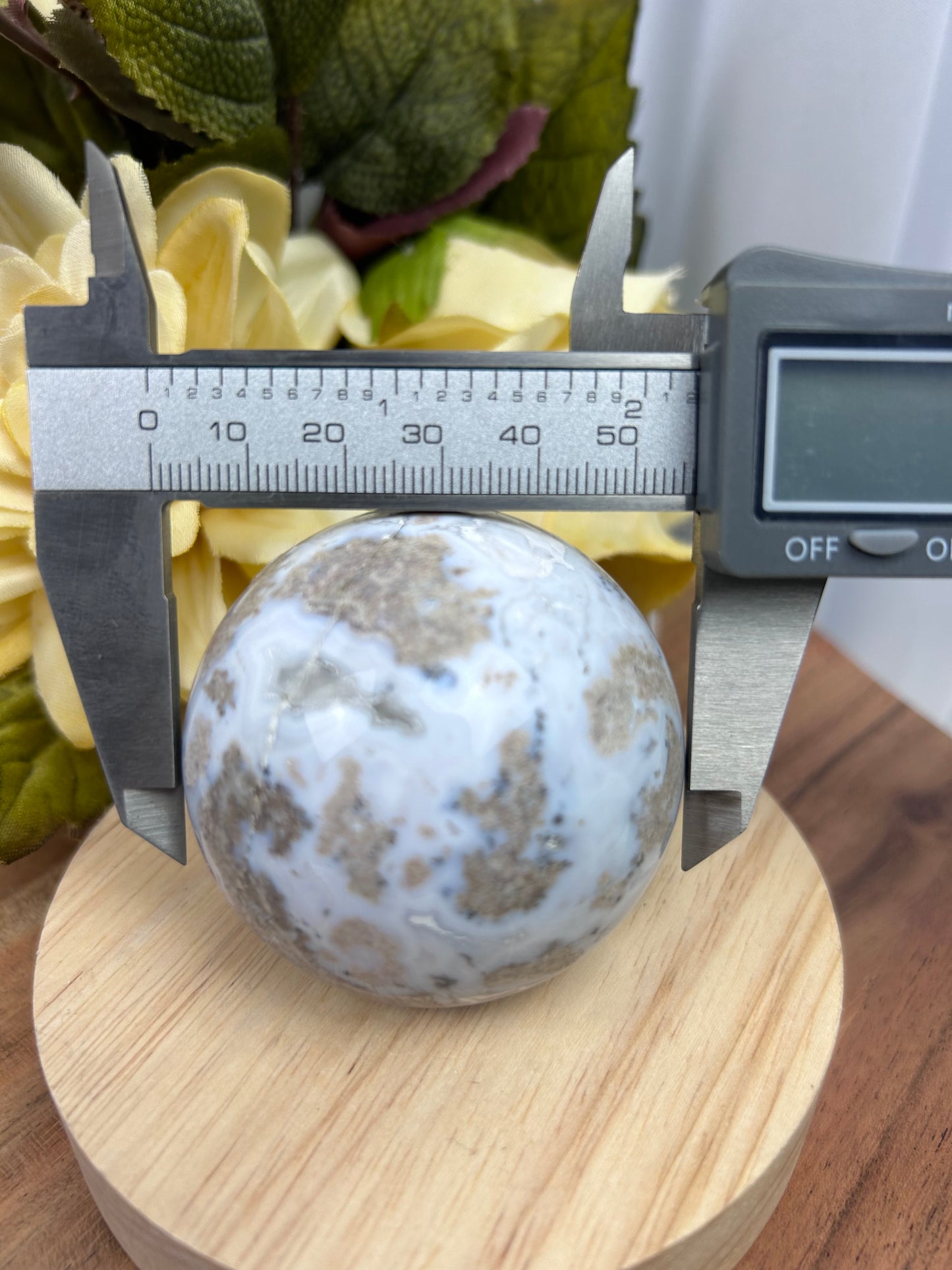 Blue Flower Agate Sphere