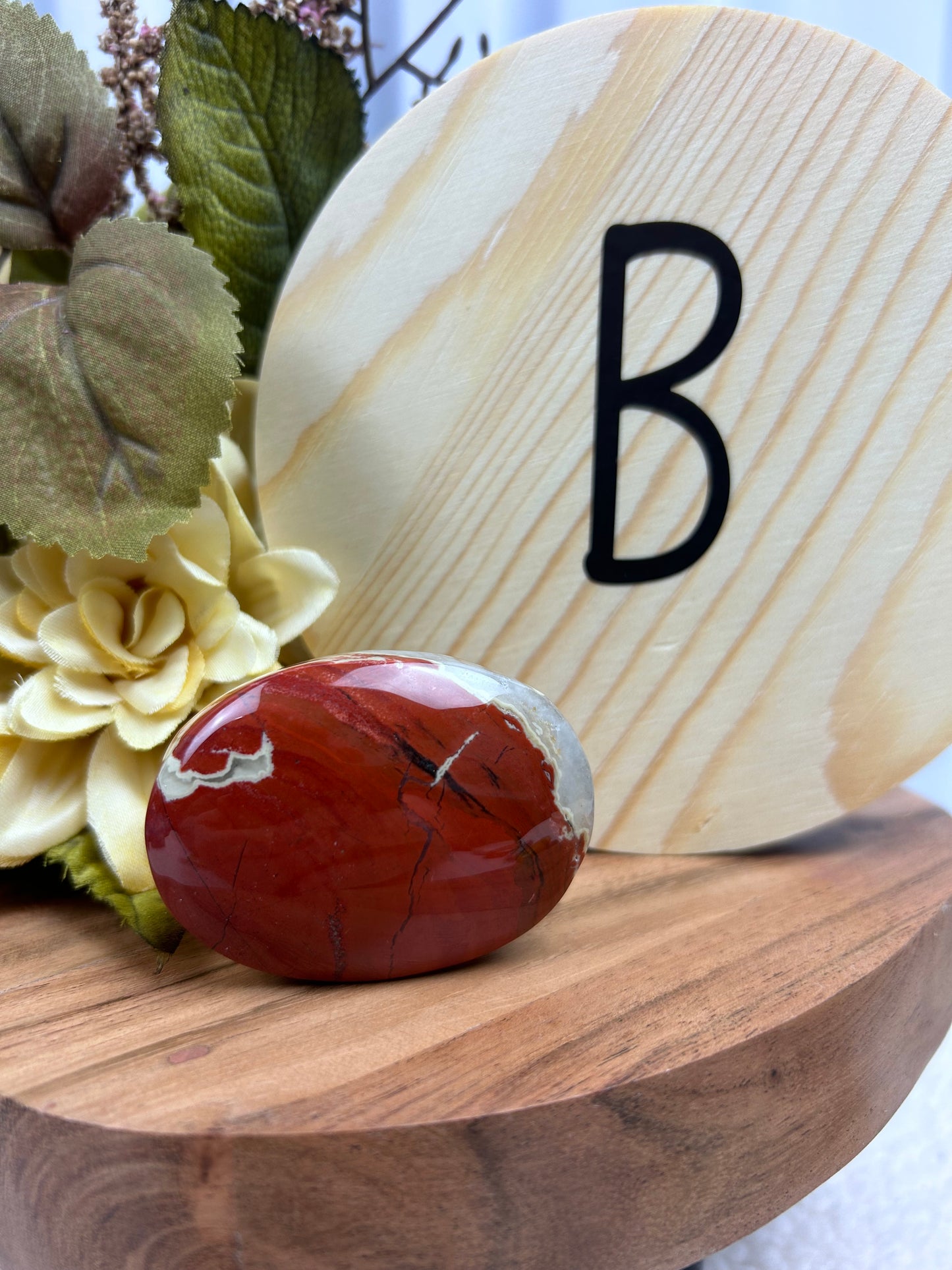 Red Jasper Palm Stone B