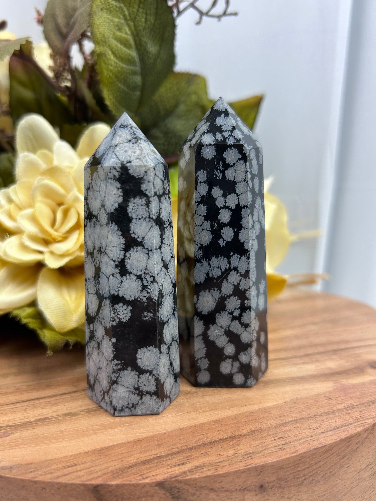 Snowflake Obsidian Point