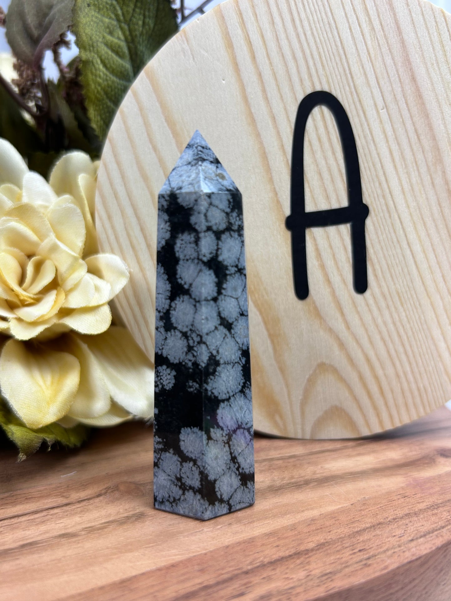Snowflake Obsidian Point