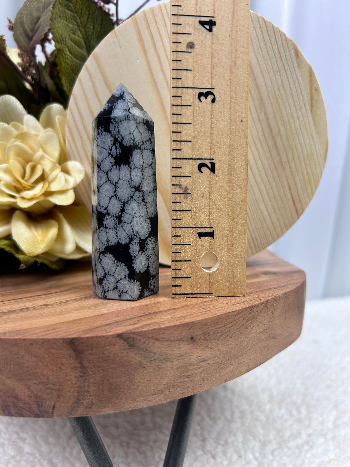Snowflake Obsidian Point