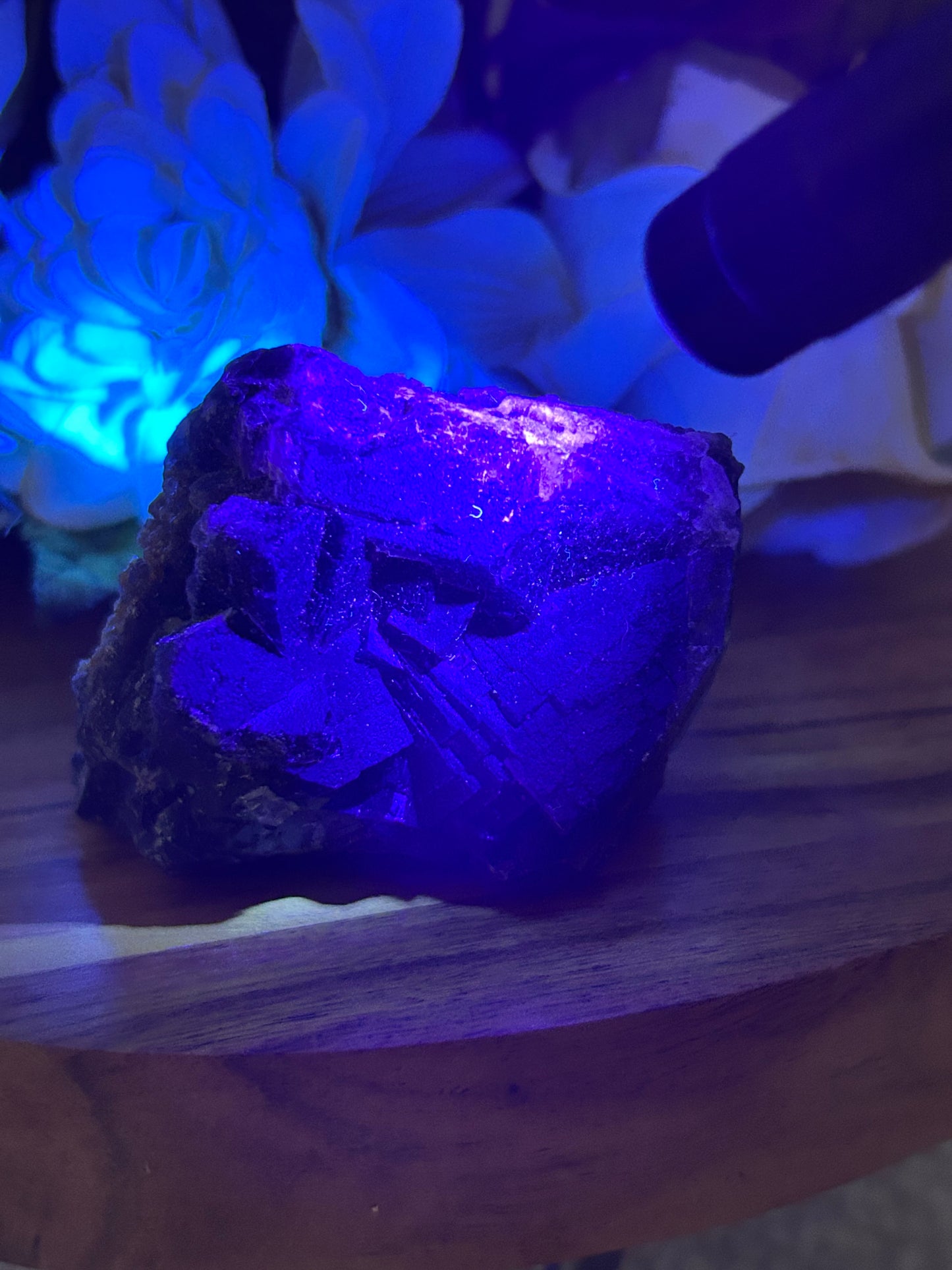 Black Rose Fluorite Specimen