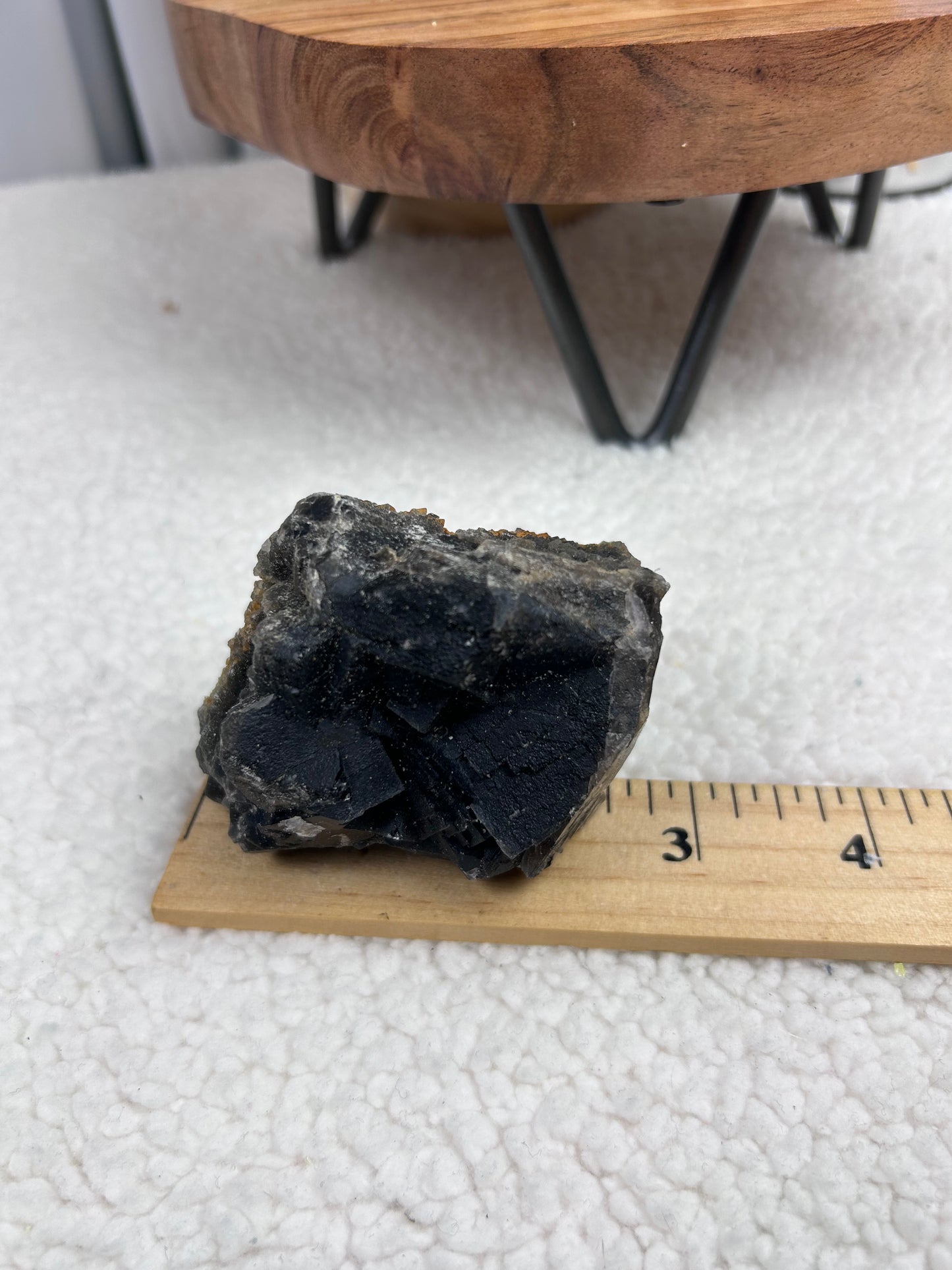 Black Rose Fluorite Specimen