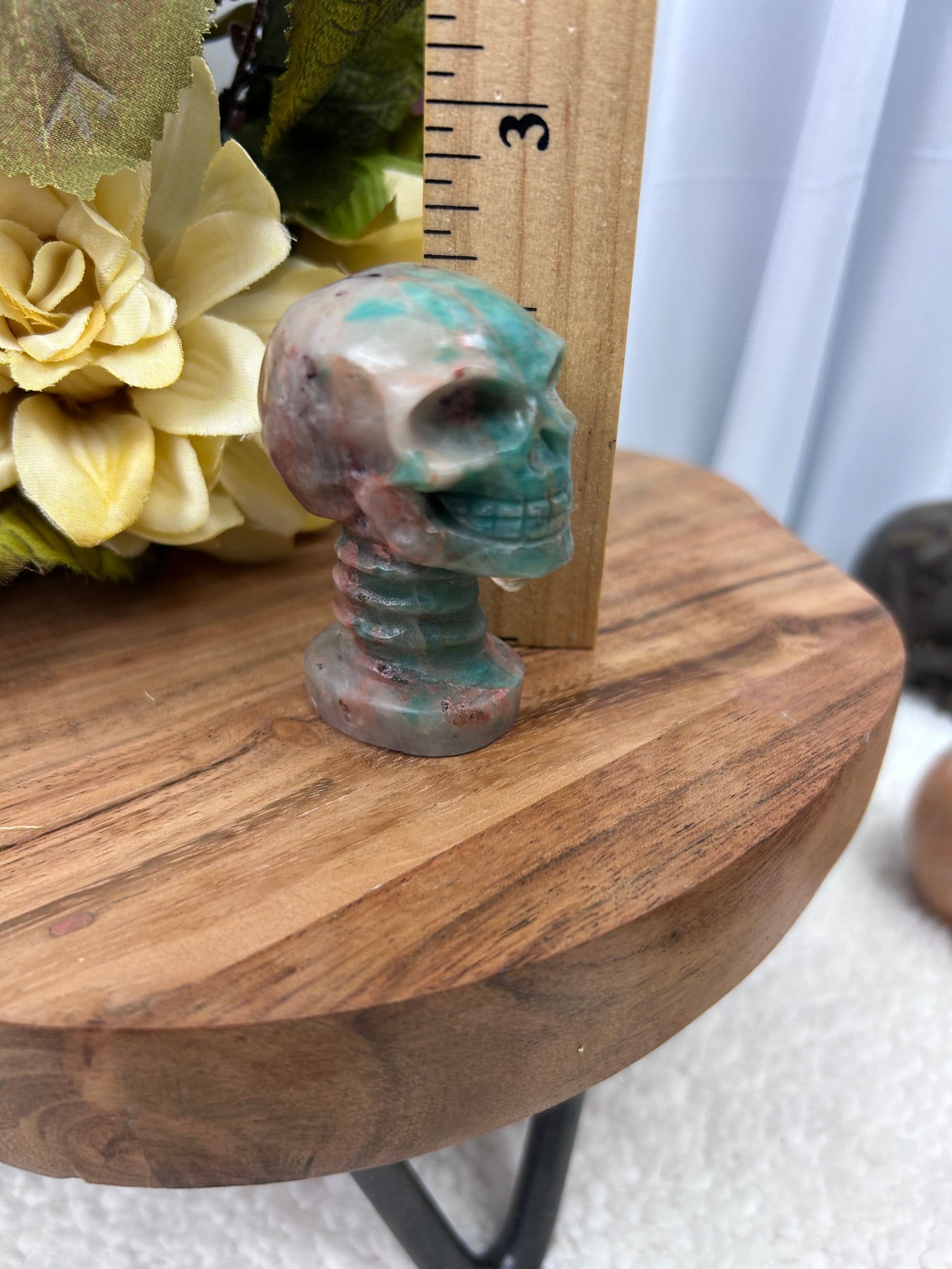 Amazonite Skull