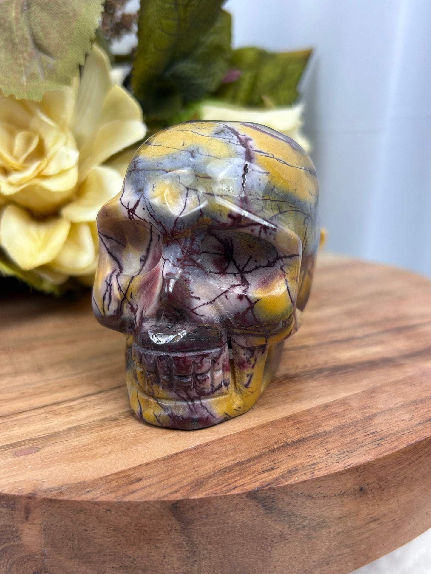 Mookaite Skull