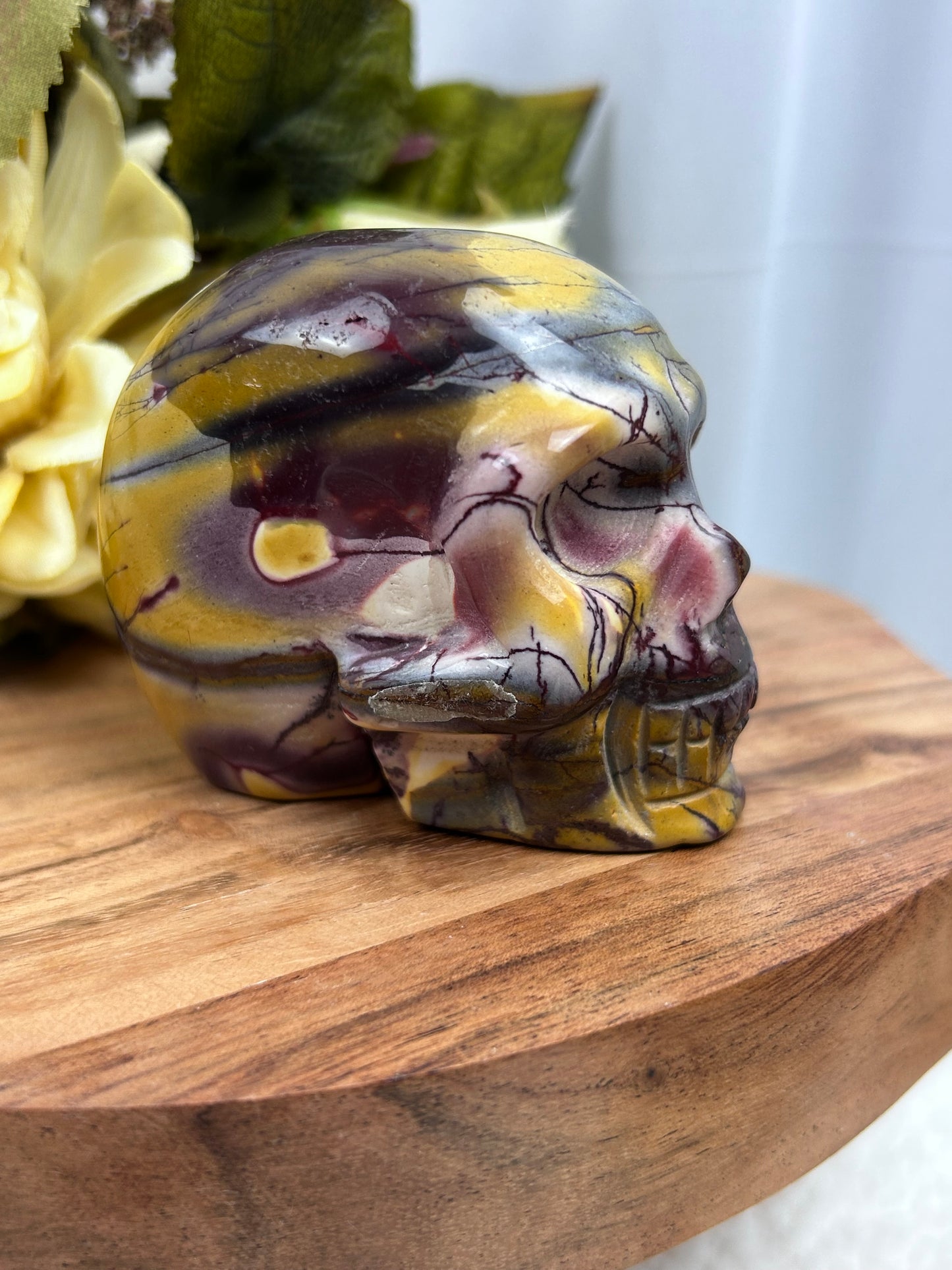 Mookaite Skull