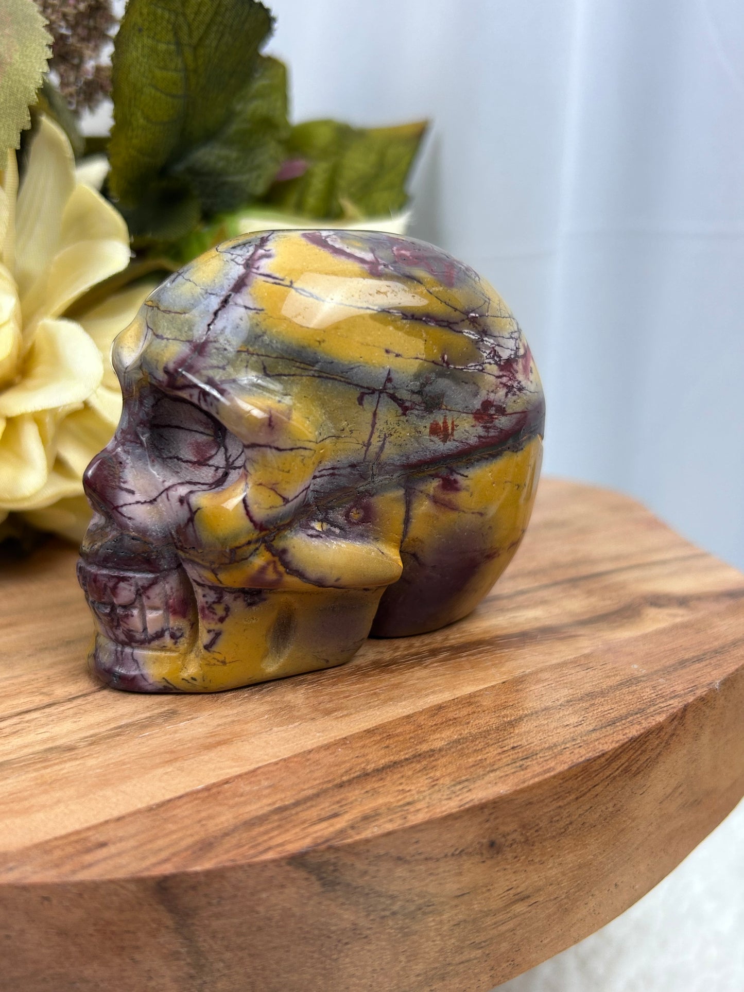 Mookaite Skull