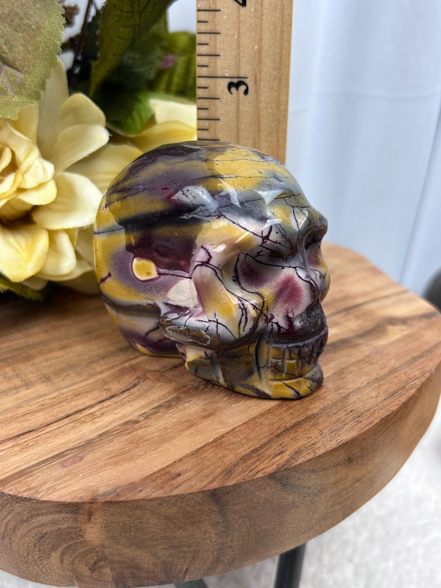 Mookaite Skull