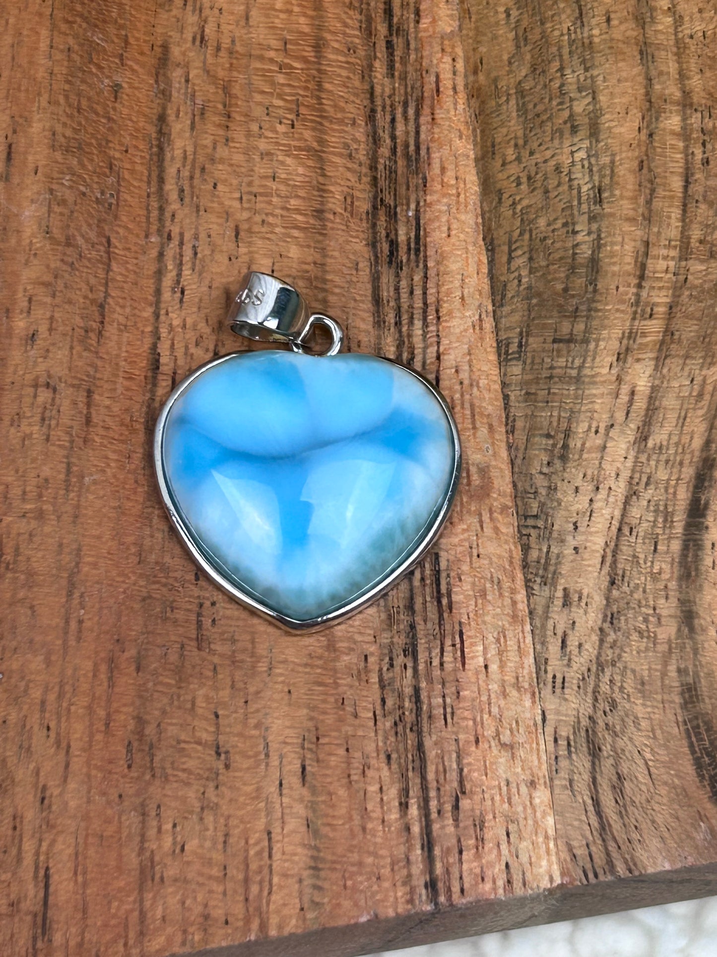 Larimar Heart Pendant