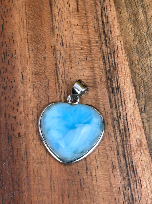 Larimar Heart Pendant
