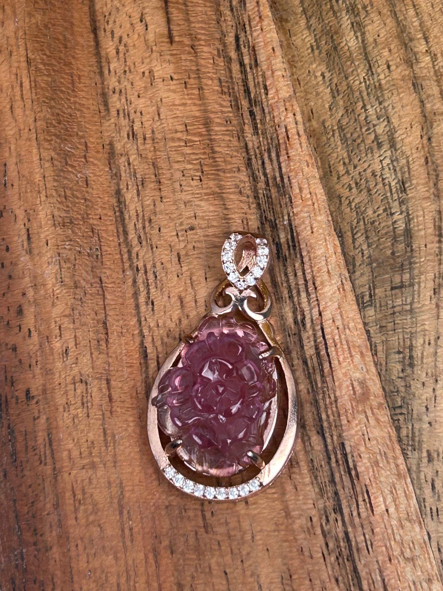 Pink Tourmaline Pendant