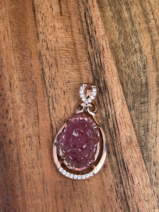 Pink Tourmaline Pendant