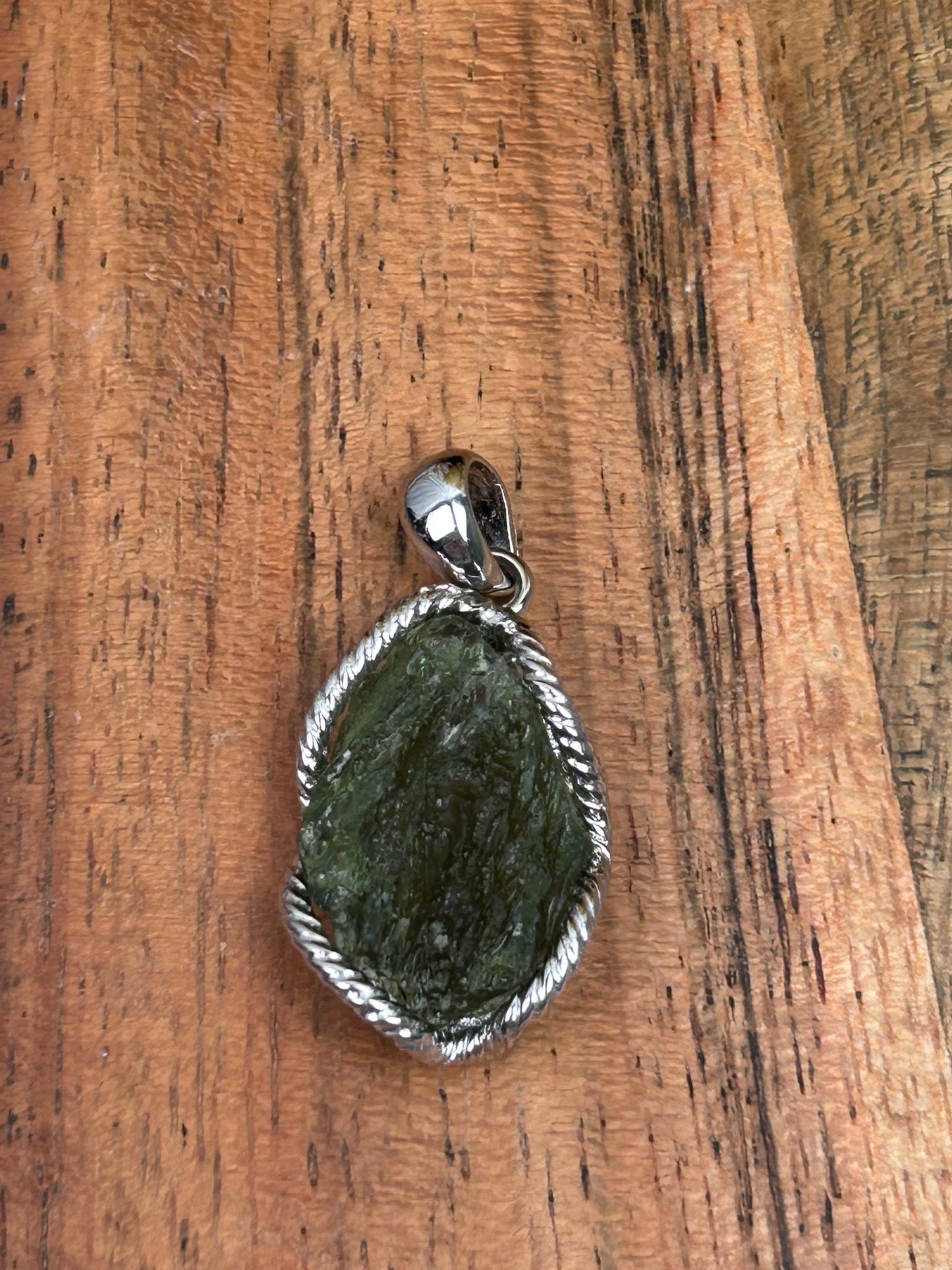 Moldavite Pendant