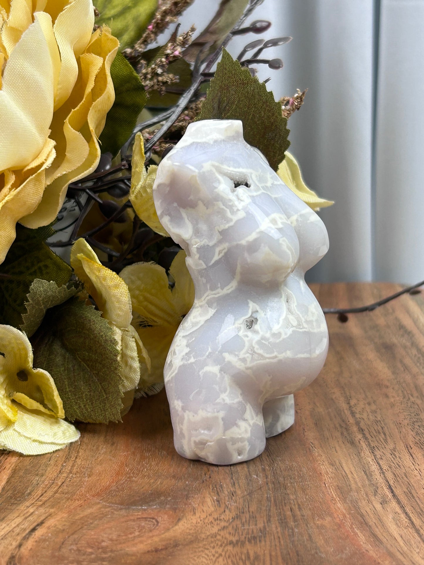 White Banded Agate Torso