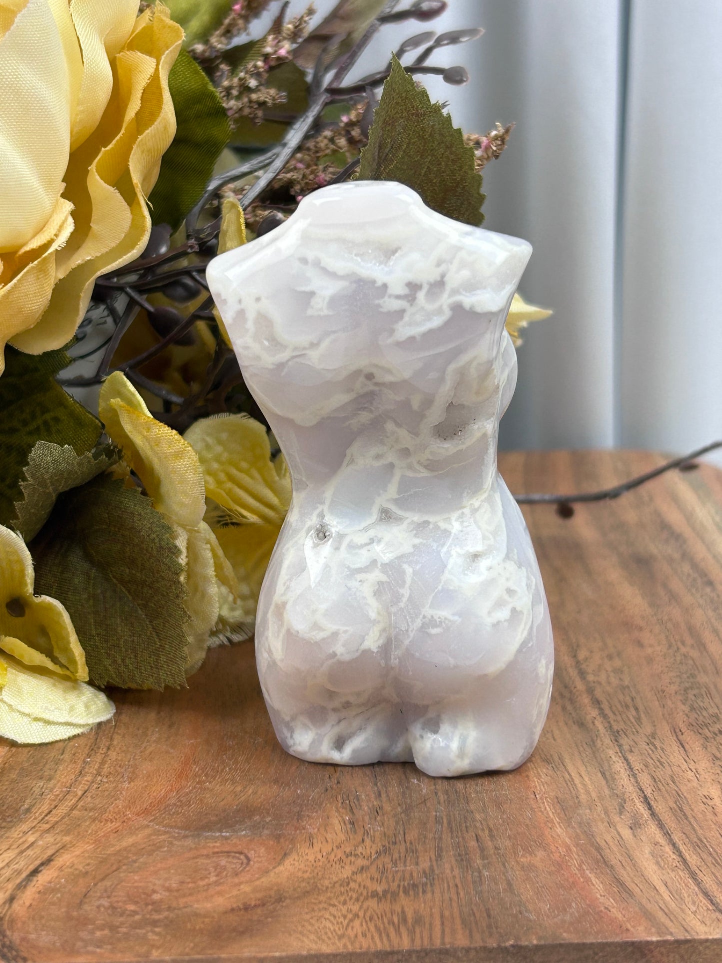 White Banded Agate Torso