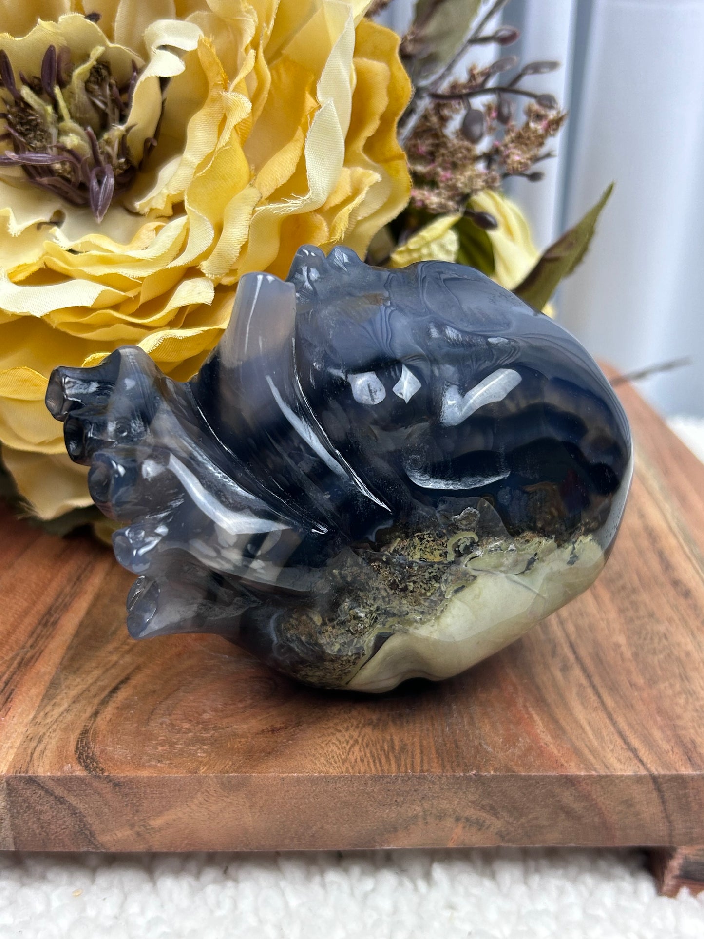 Volcano Agate Anatomical Heart