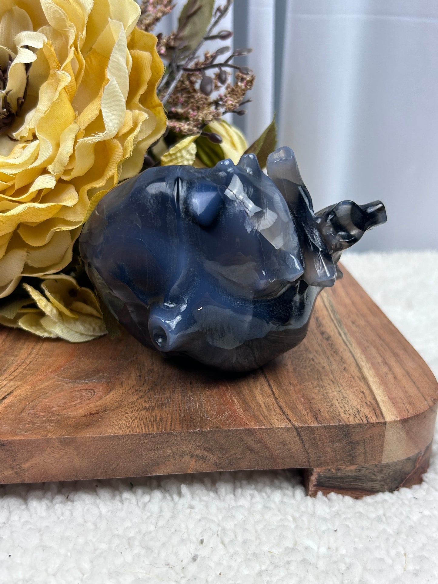 Volcano Agate Anatomical Heart