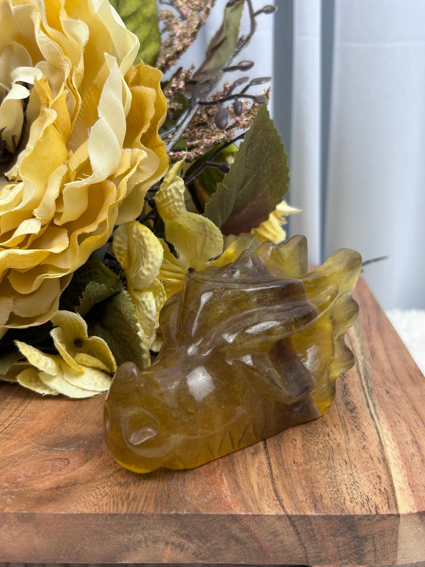 Fluorite Dragon Head