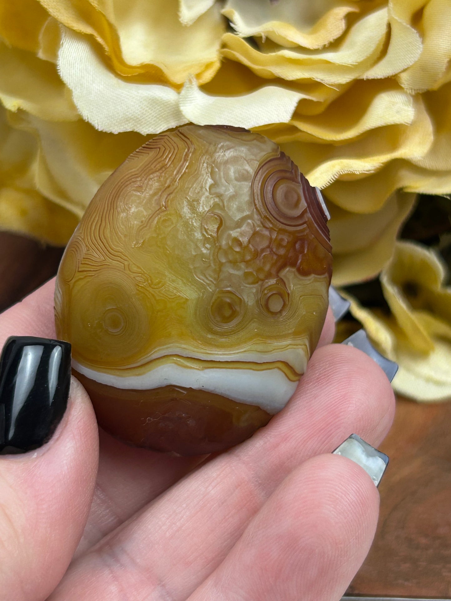 Gobi Agate Palm Stone