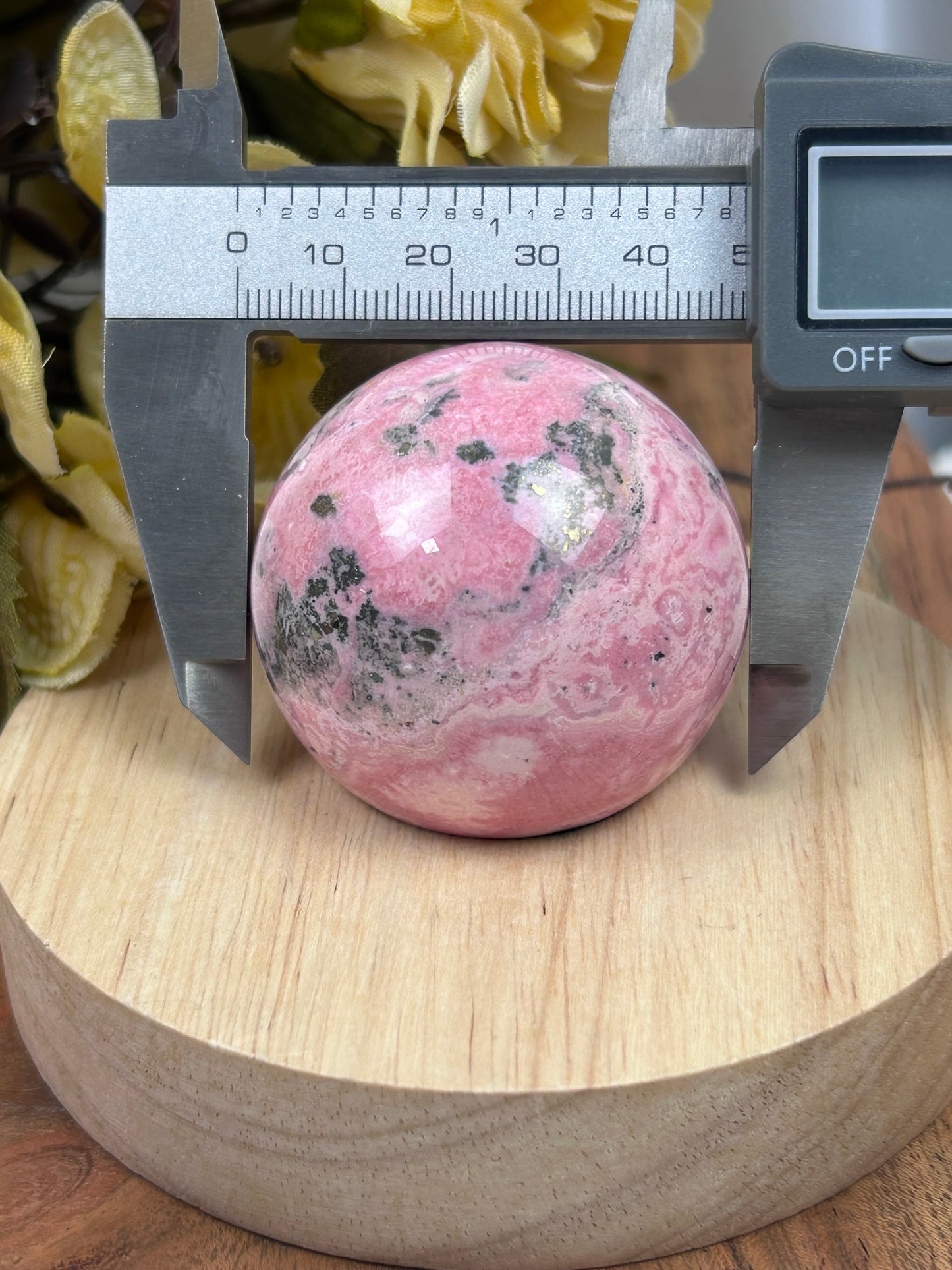 Bubblegum Rhodonite Sphere