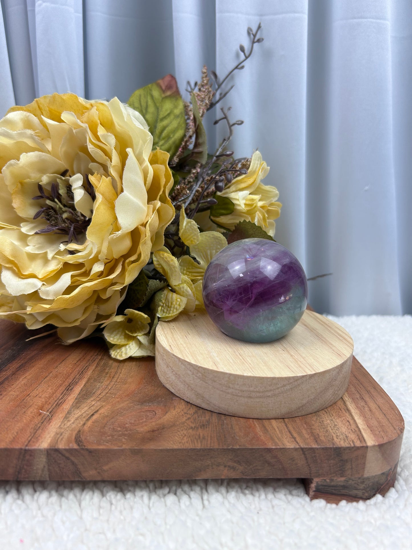 Watermelon Fluorite Sphere