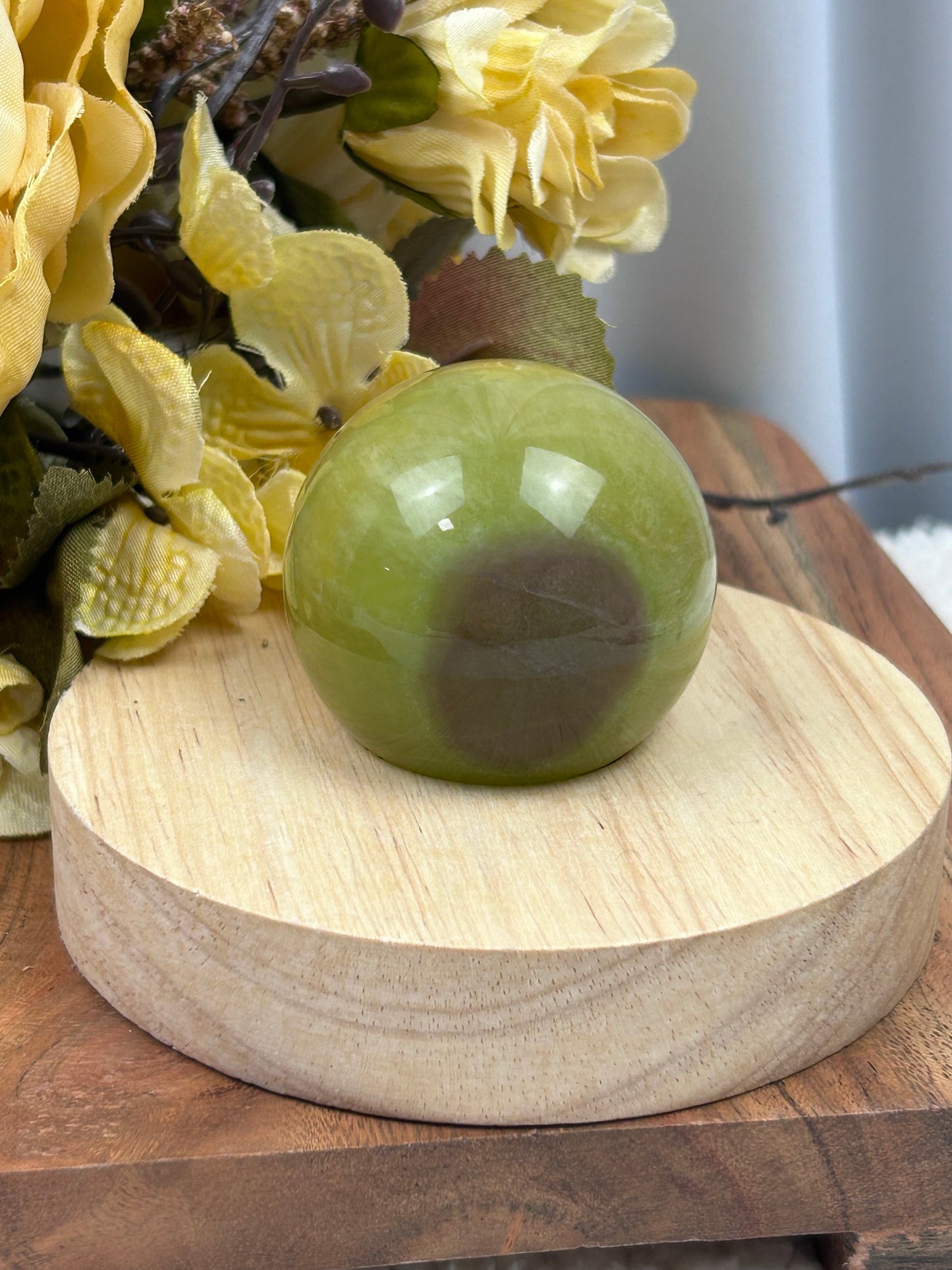 Mango Fluorite Sphere