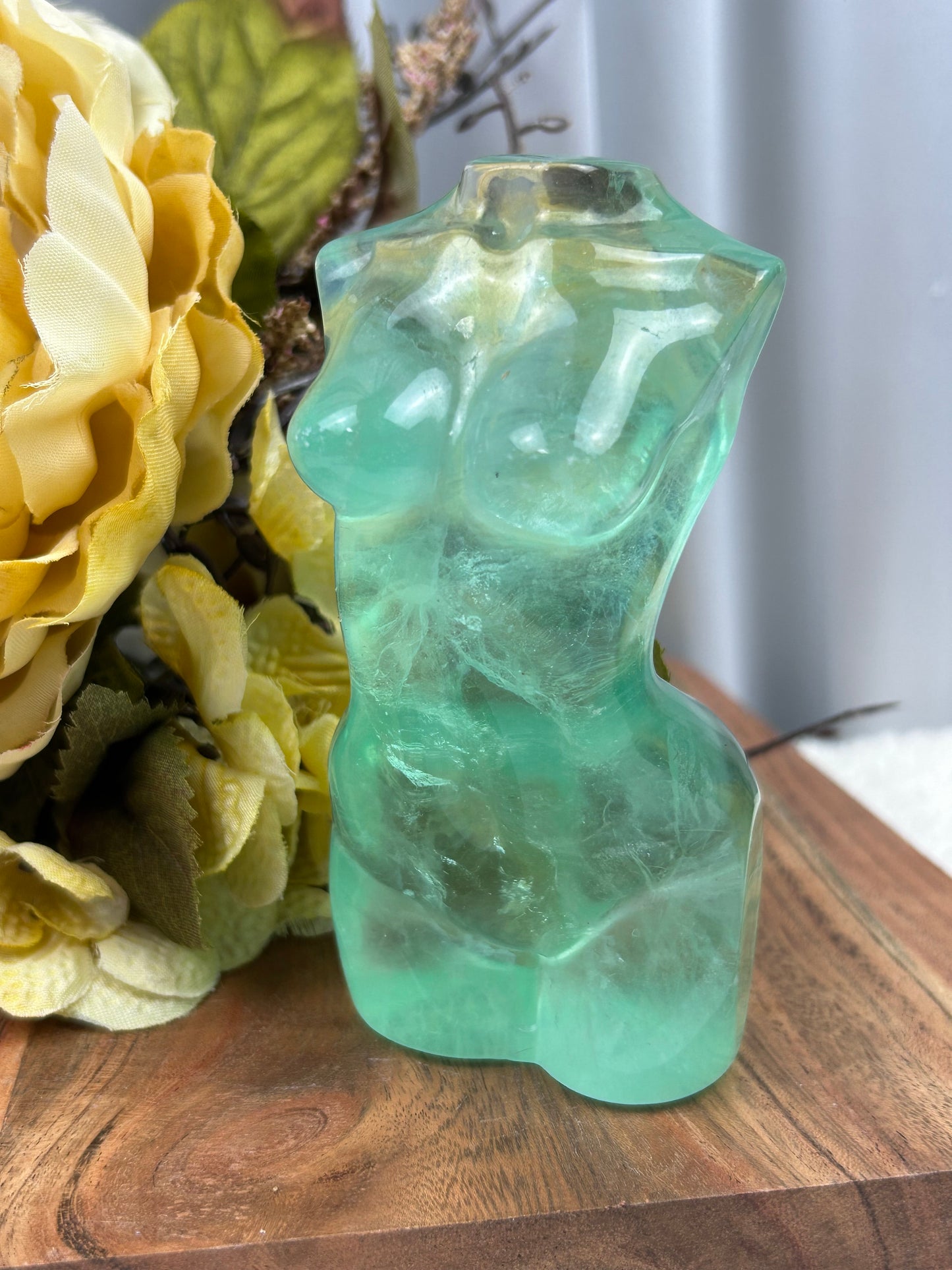 Green Fluorite Goddess Torso