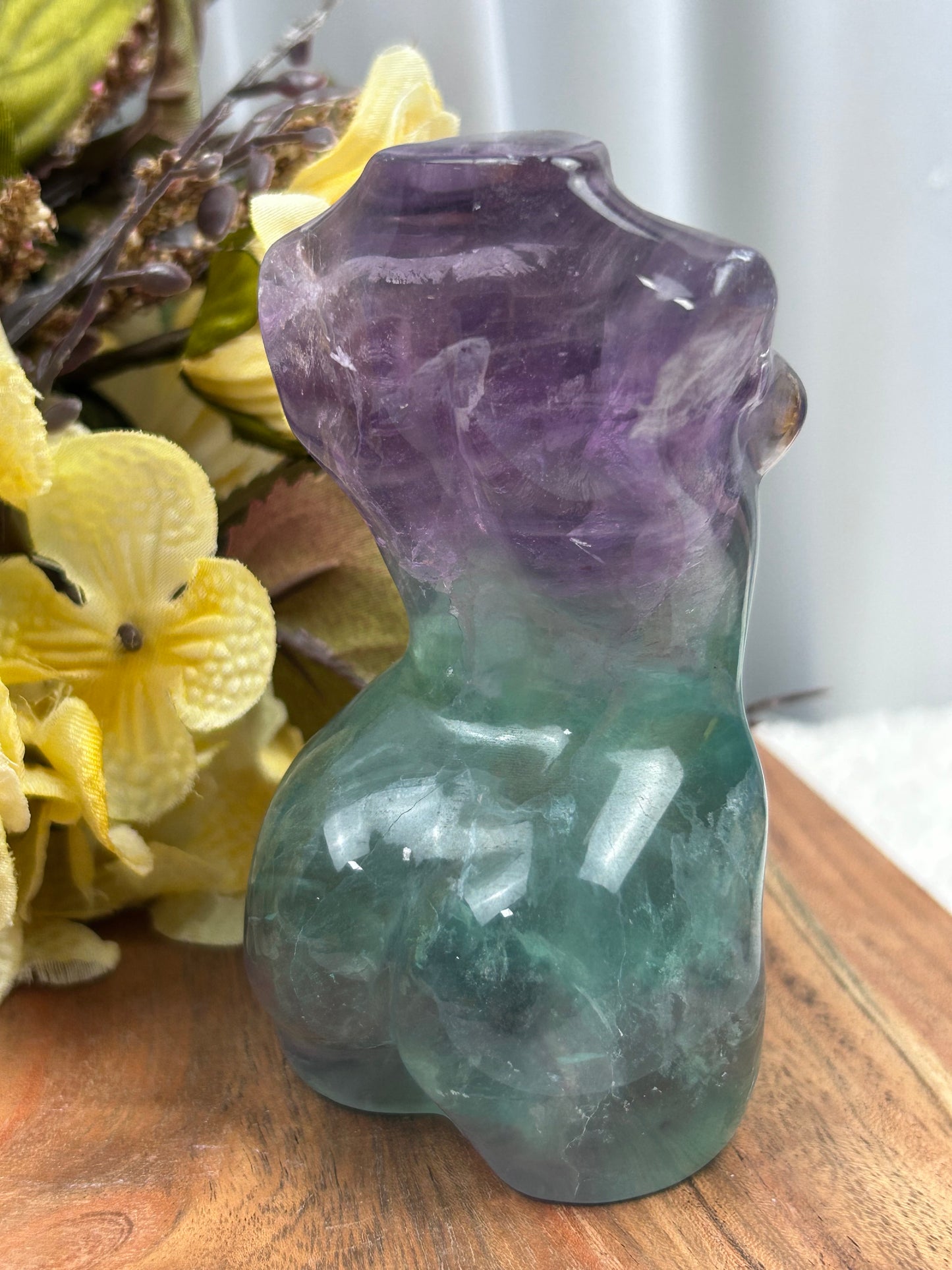 Watermelon Fluorite Goddess Torso