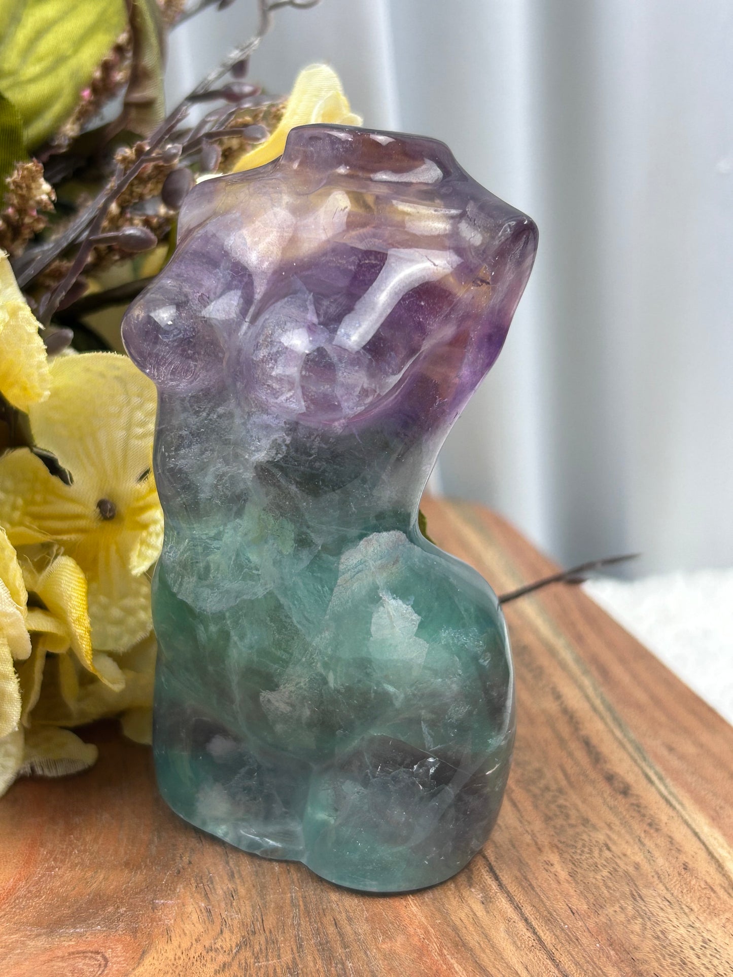 Watermelon Fluorite Goddess Torso