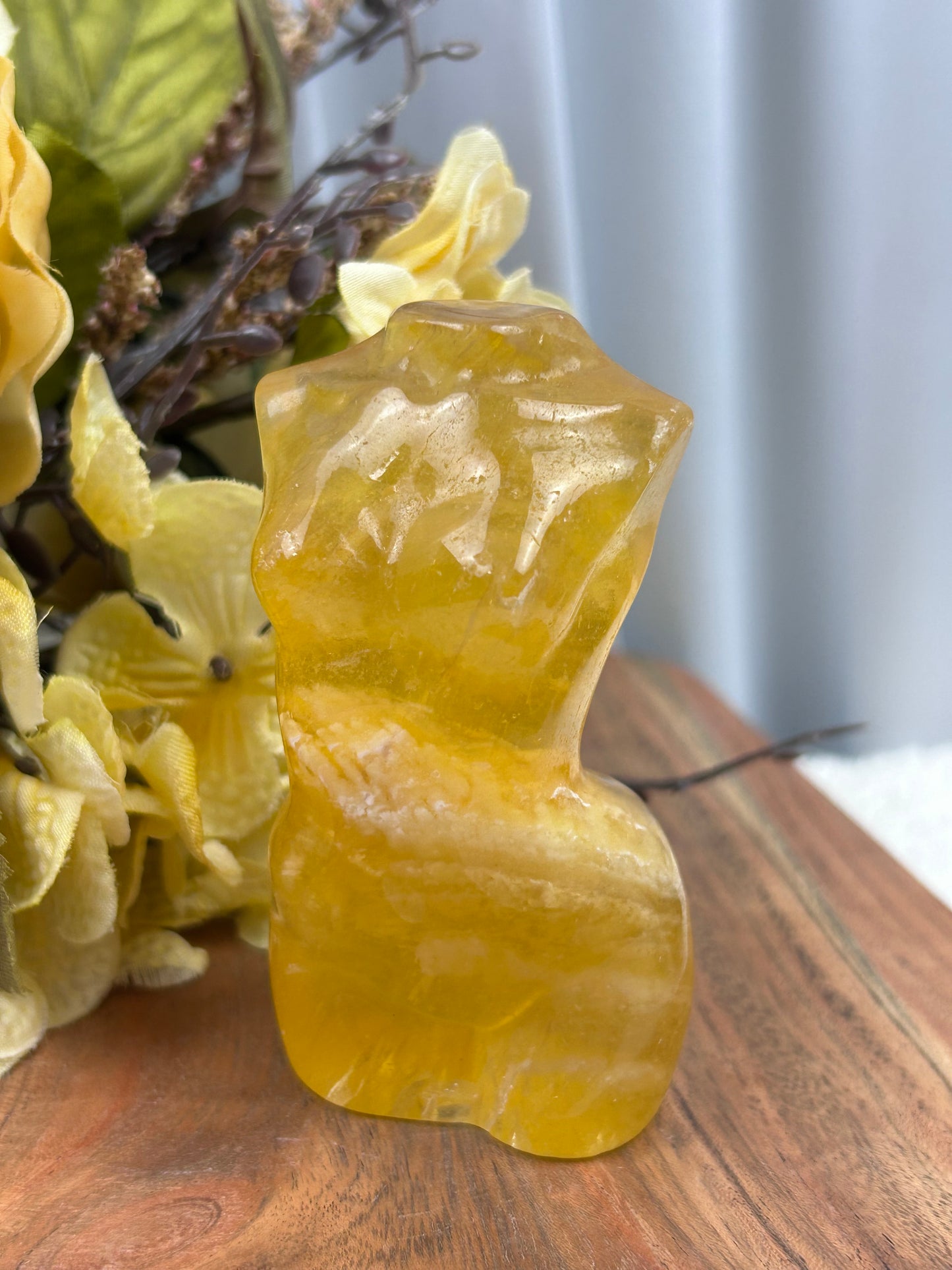 Yellow Fluorite Goddess Torso