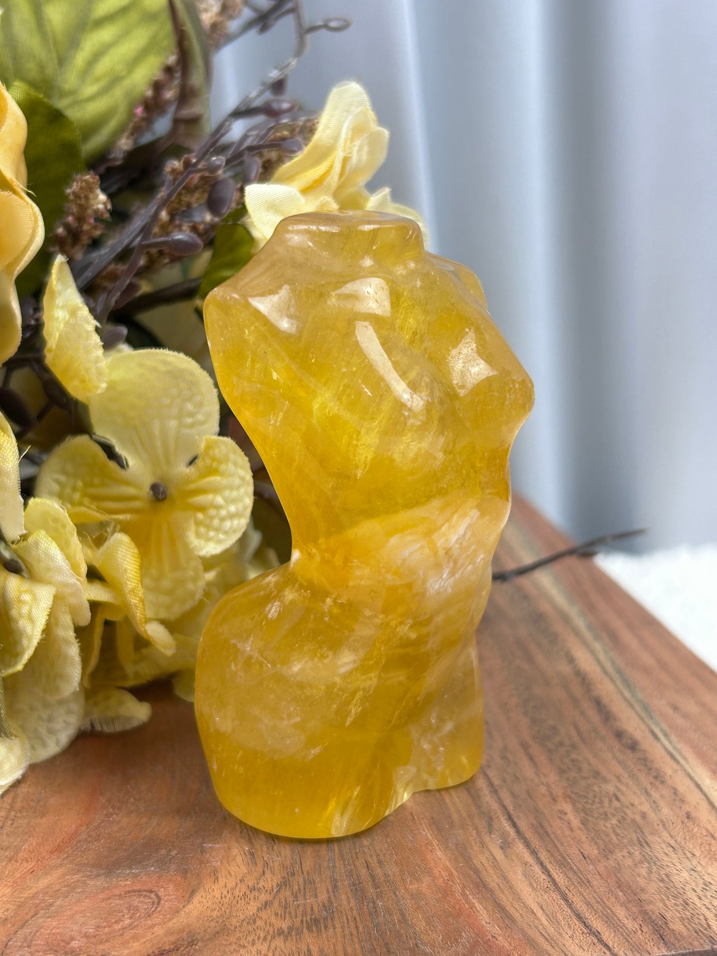 Yellow Fluorite Goddess Torso