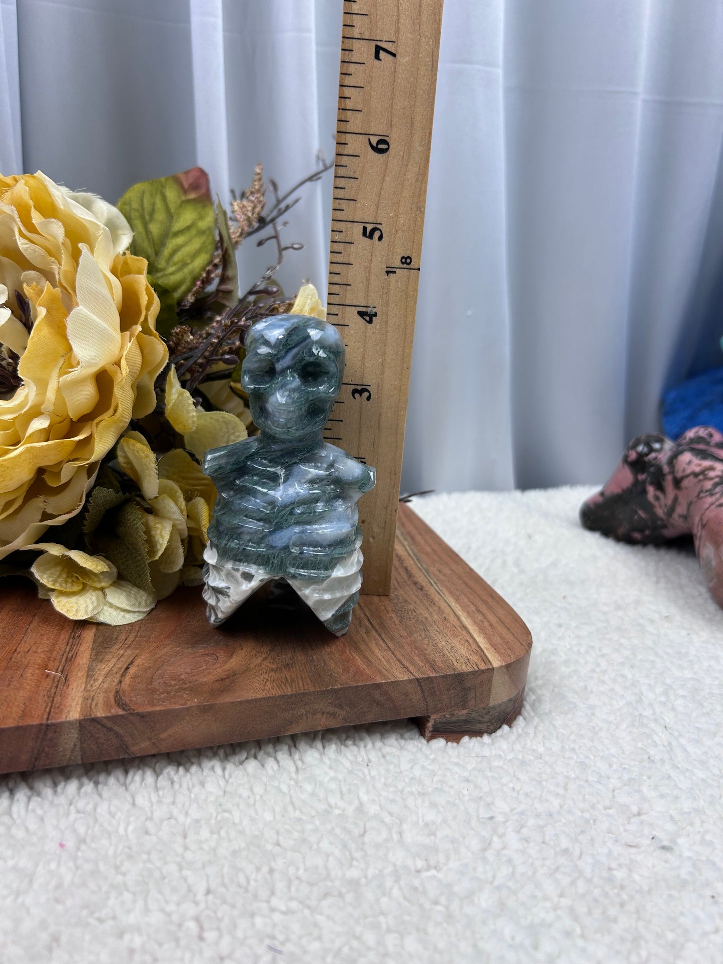 Moss Agate Skeleton Torso