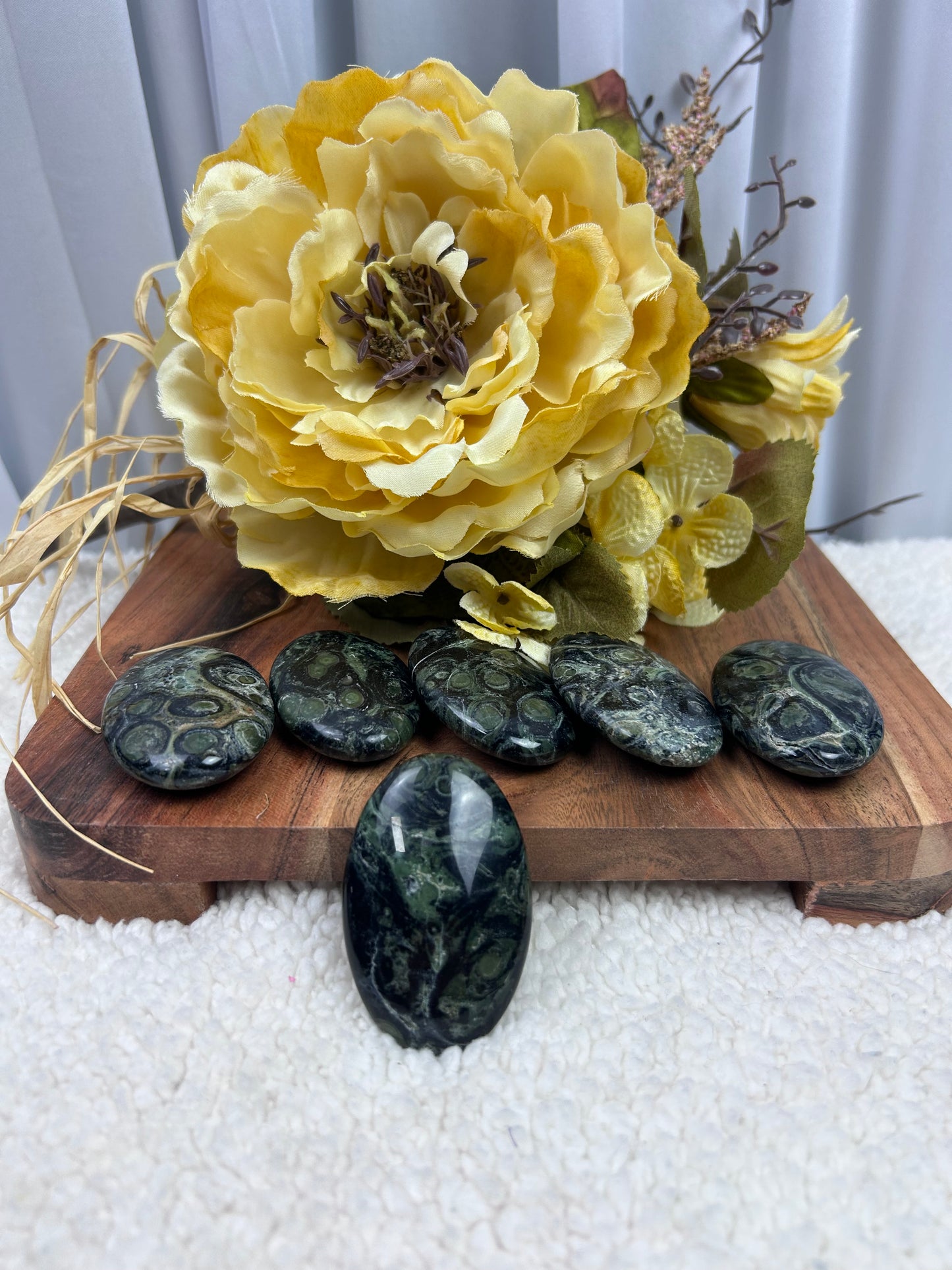 One (1) Kambaba Jasper Palm Stone - Intuitively Chosen