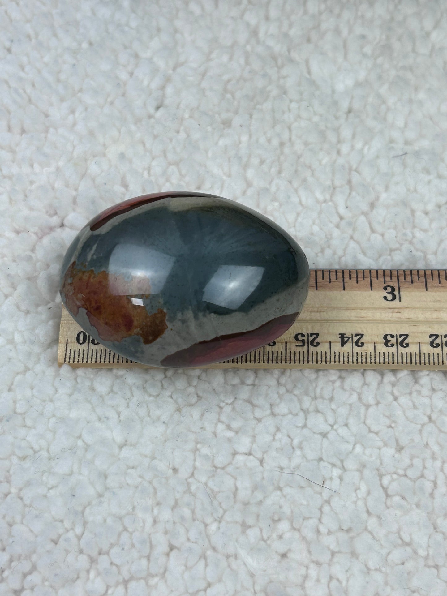 One (1) Polychrome Jasper Palm Stone - Intuitively Chosen