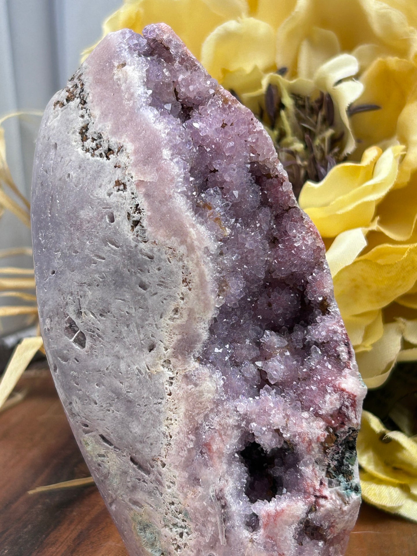 Druzy Pink Amethyst Freeform