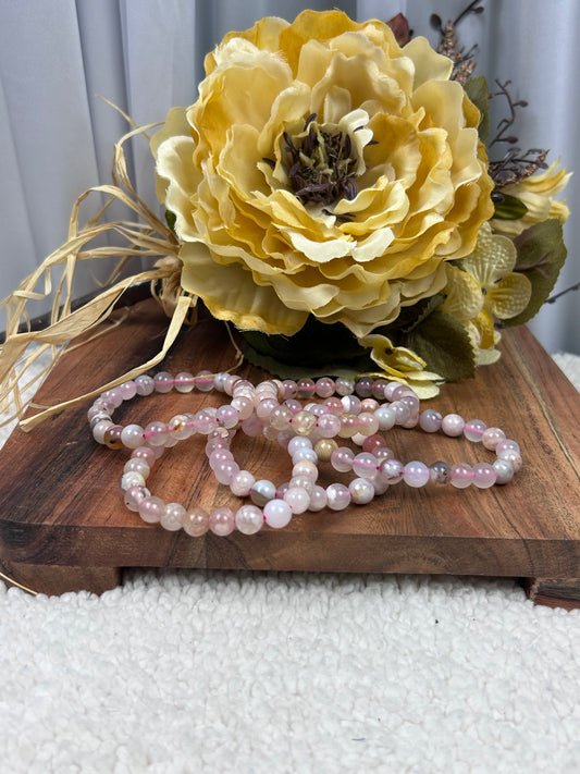 One (1) Flower Agate Bracelet - Intuitively Chosen