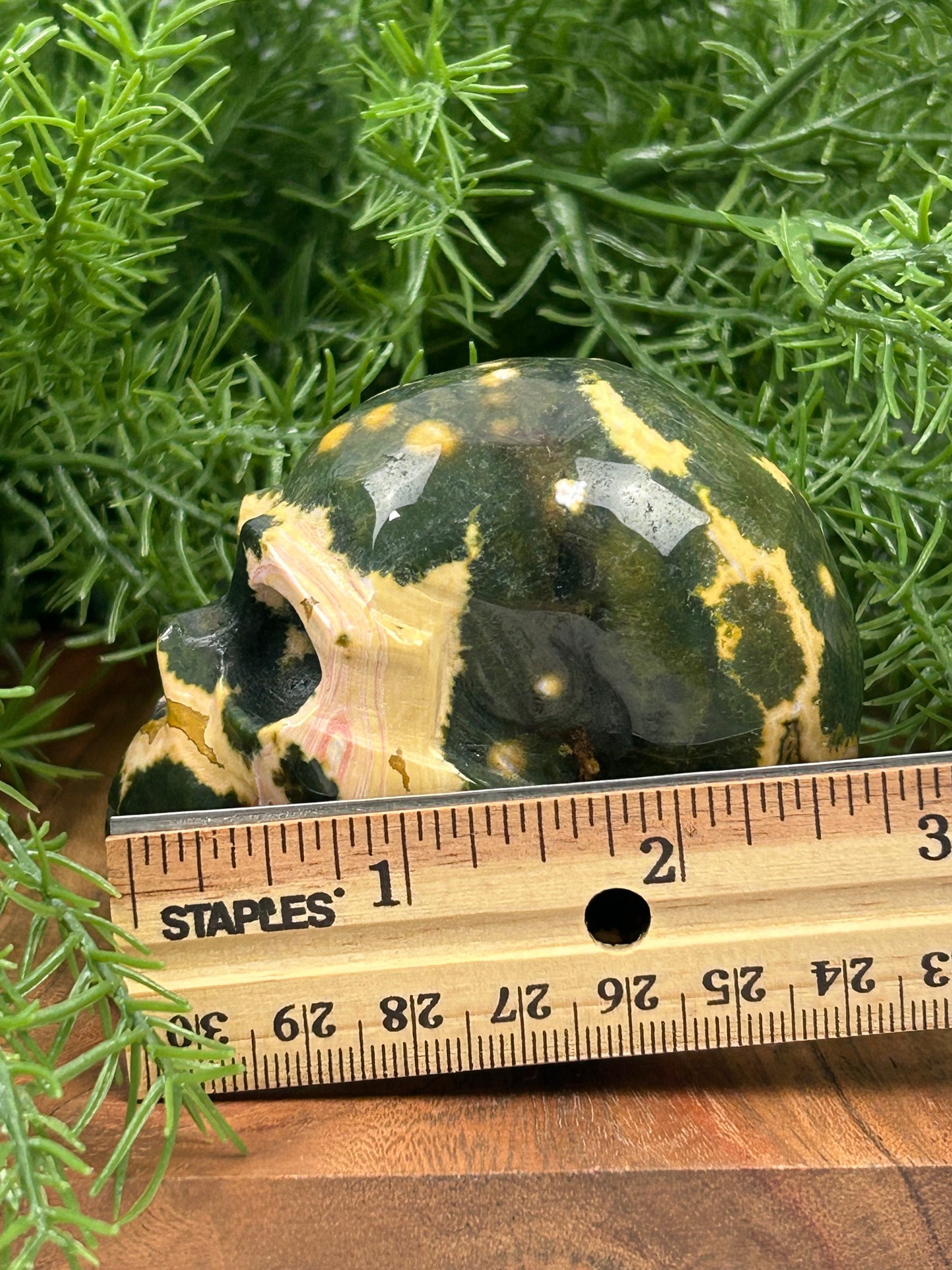Fancy Orbicular Jasper Skull - High Quality