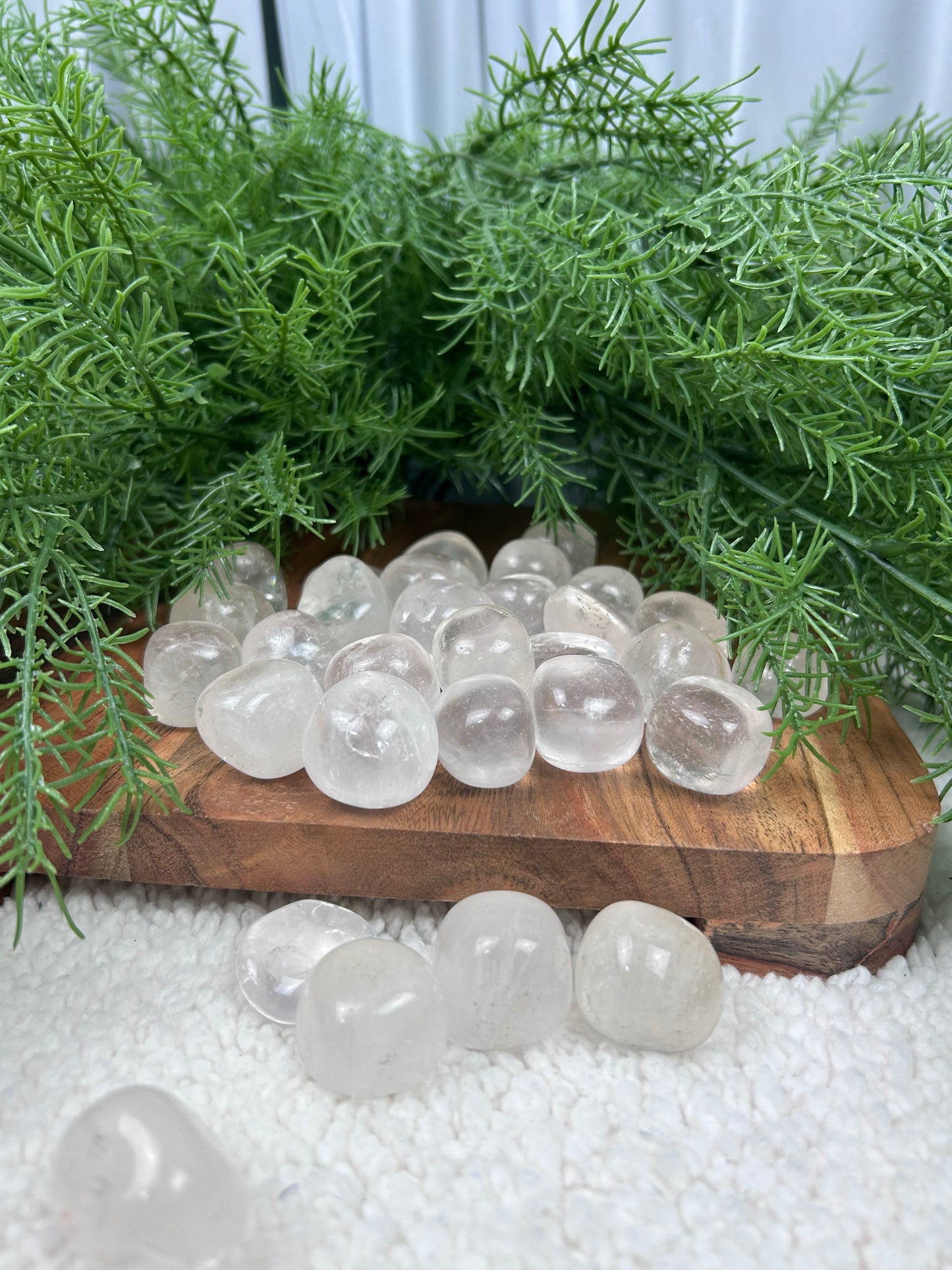 One (1) Medium Clear Quartz Tumble - Intuitively Chosen