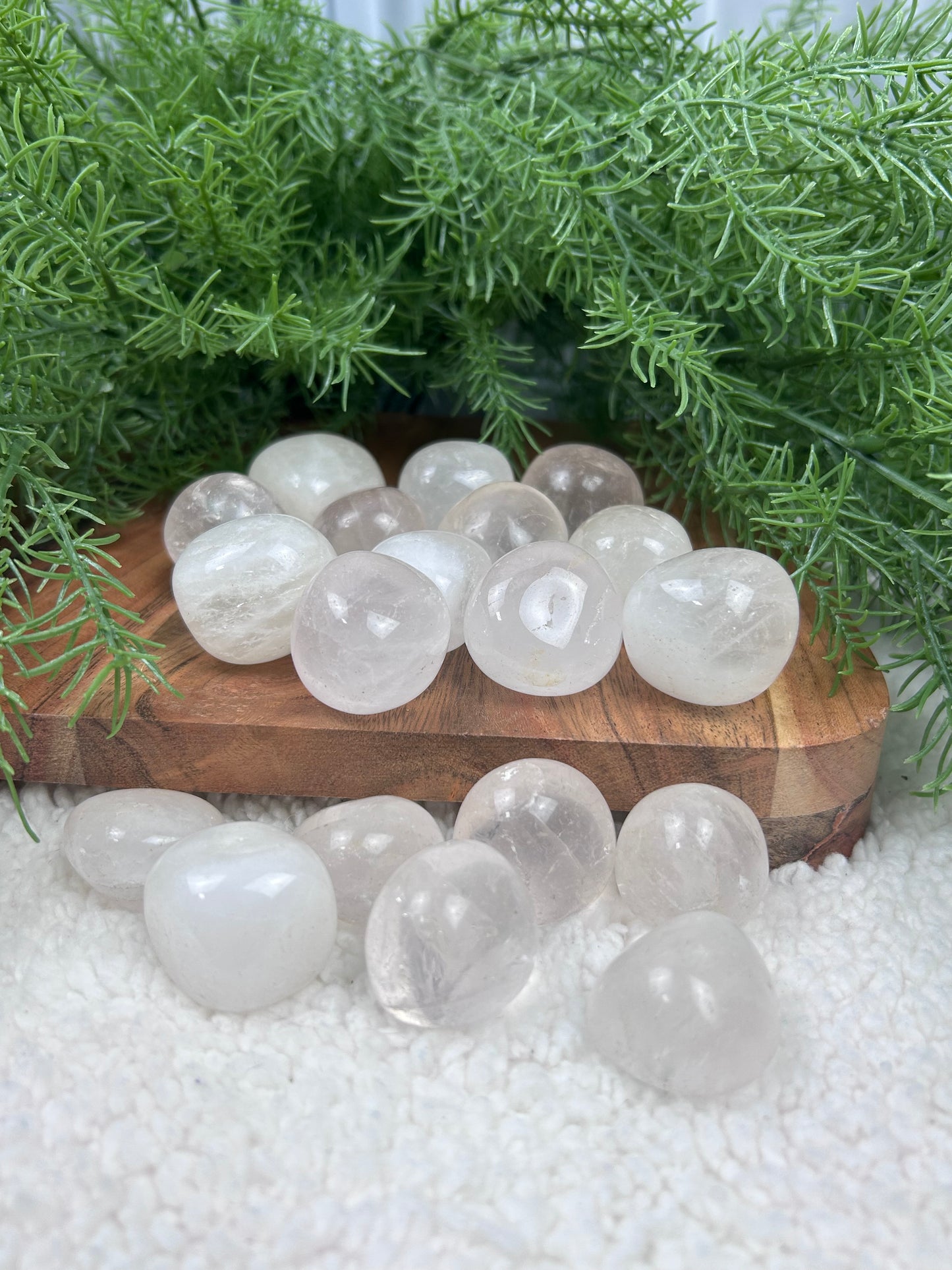 One (1) Large Clear Quartz Tumble - Intuitively Chosen