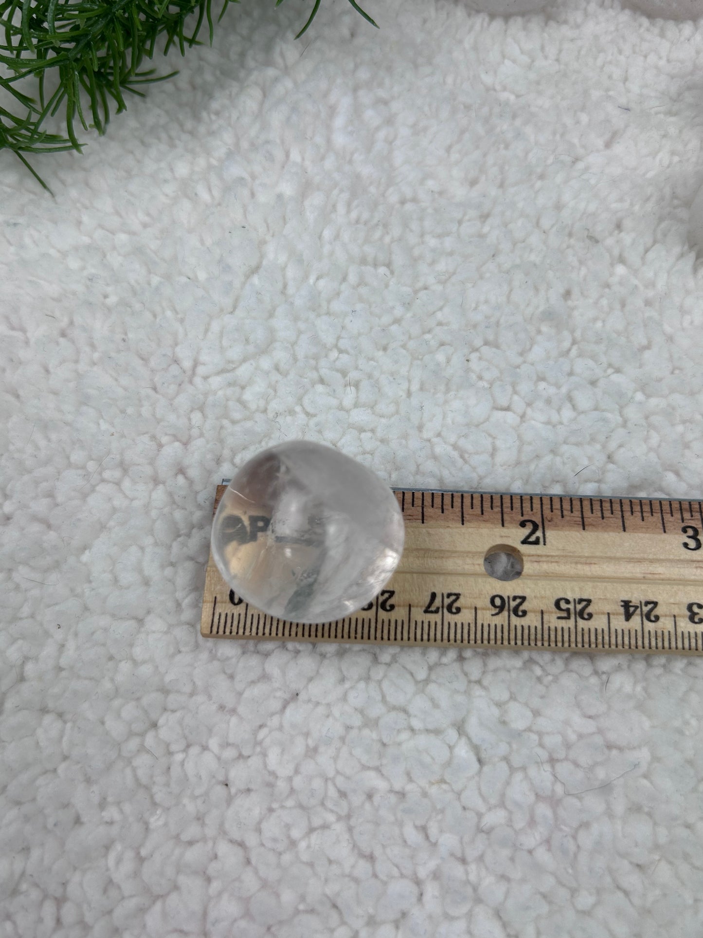 One (1) Large Clear Quartz Tumble - Intuitively Chosen