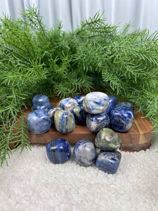 One (1) Sodalite Tumble - Intuitively Chosen